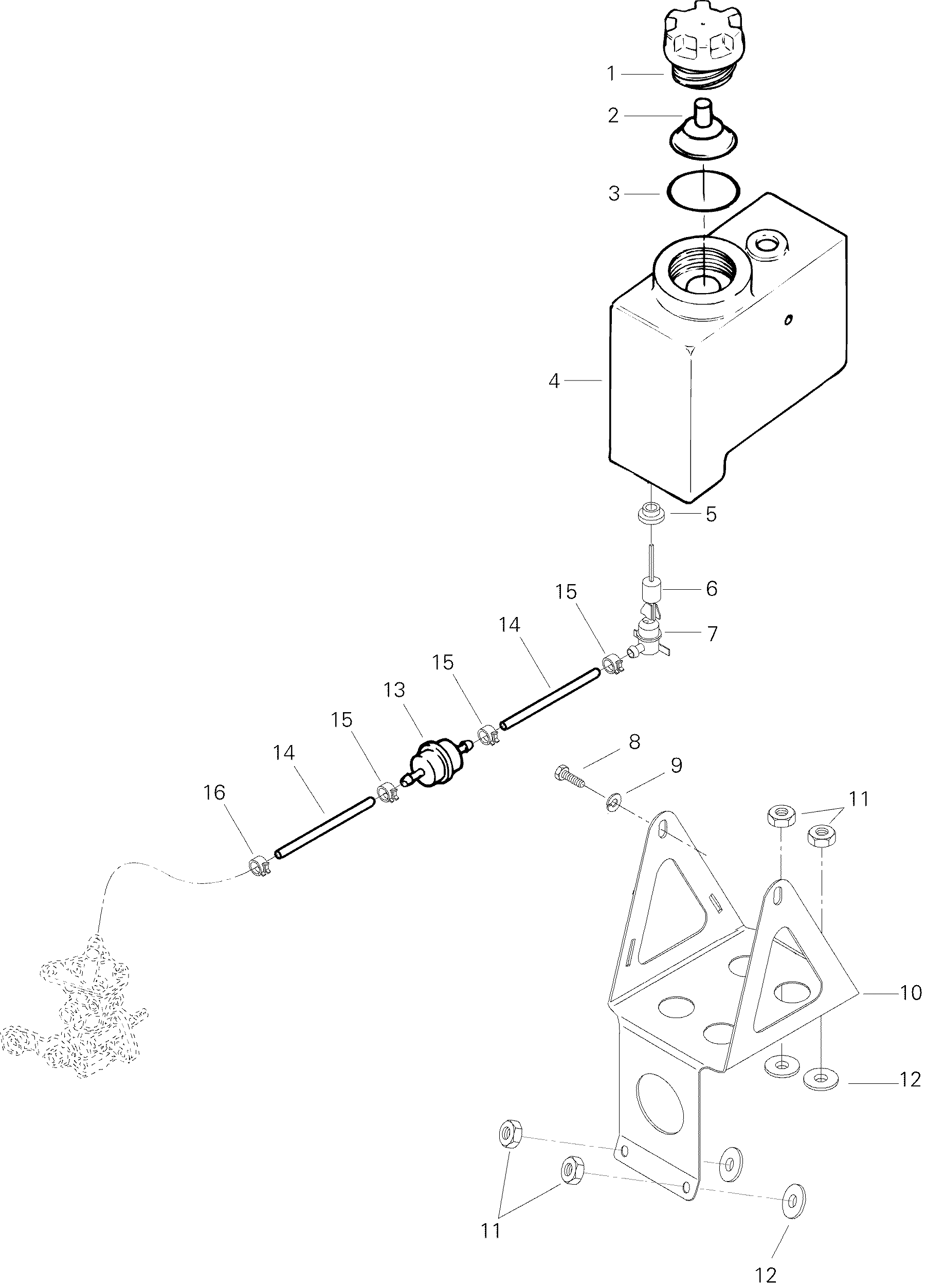 Oil Tank And Support