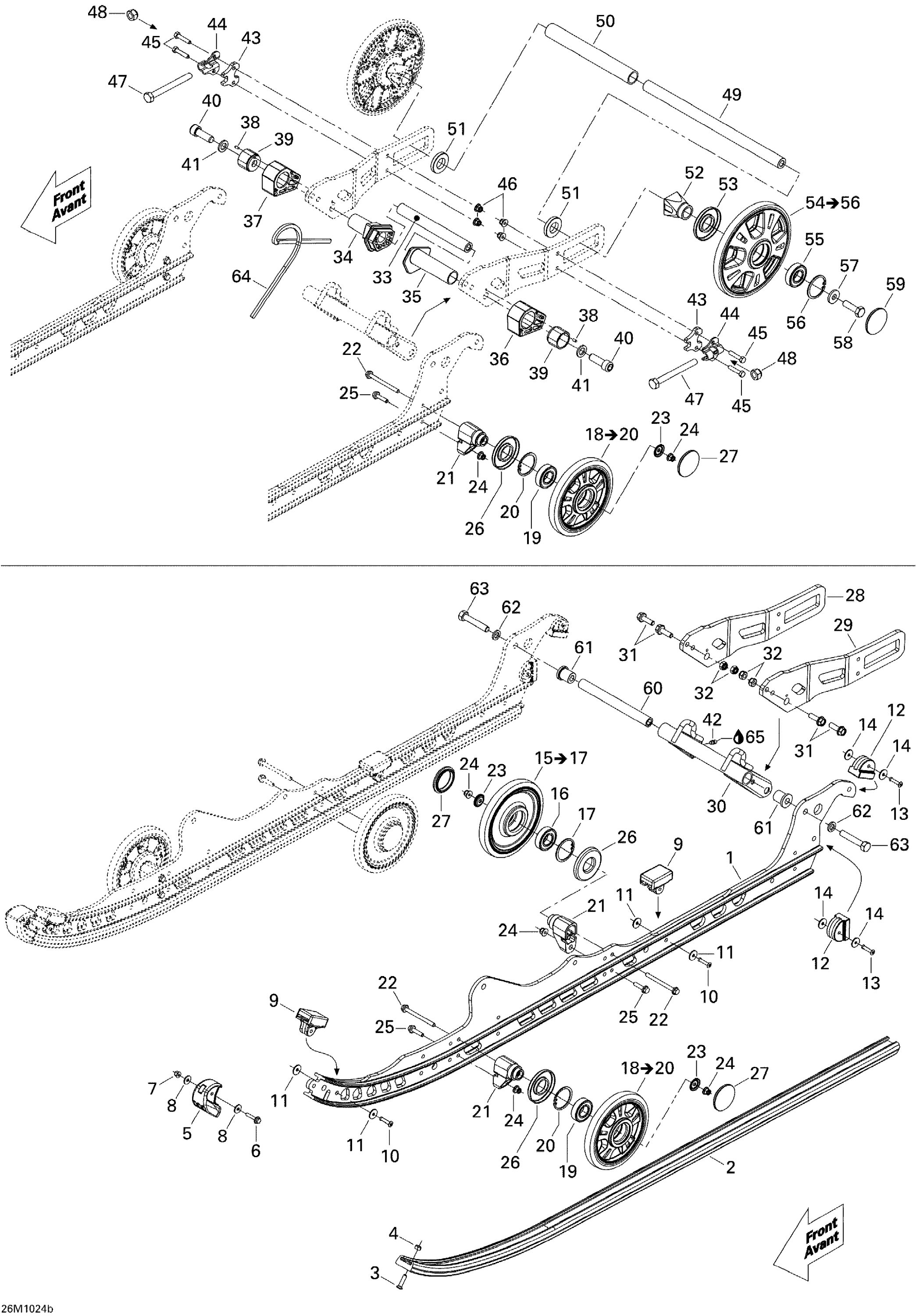 Схема узла: Rear Suspension LT