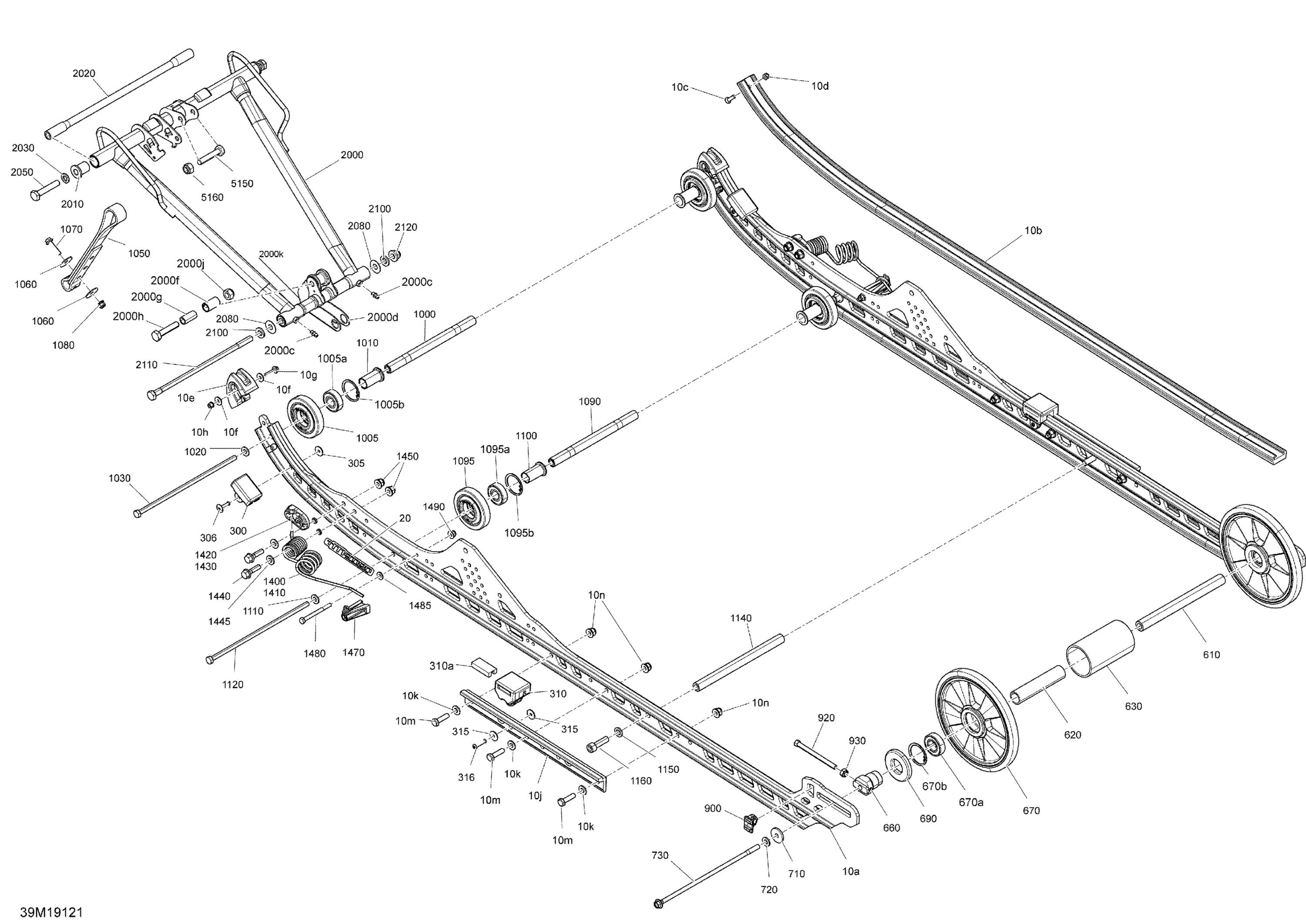 Схема узла: Rear Suspension -  Lower Section - X 175 Model