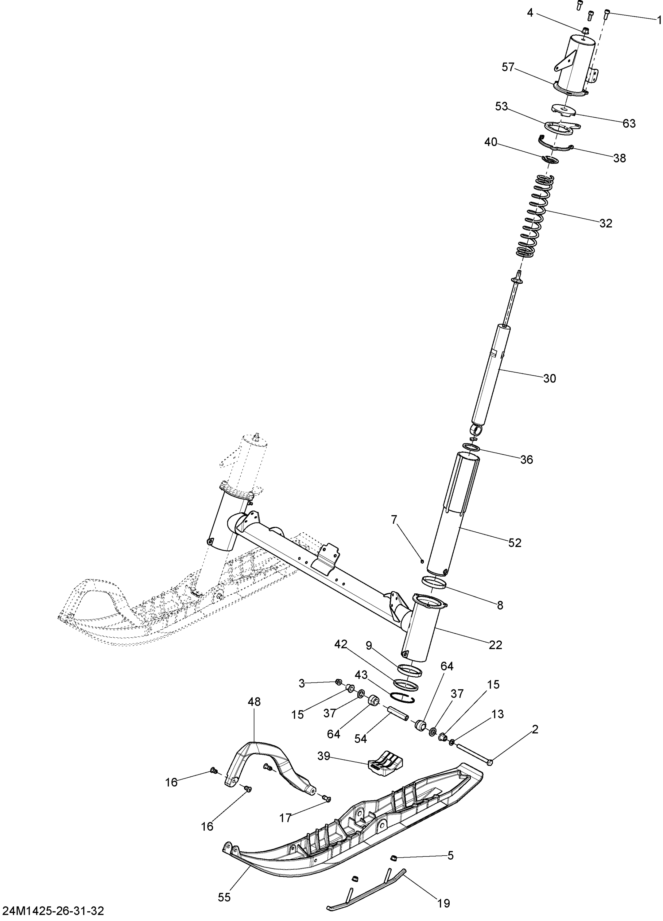 Front Suspension And Ski