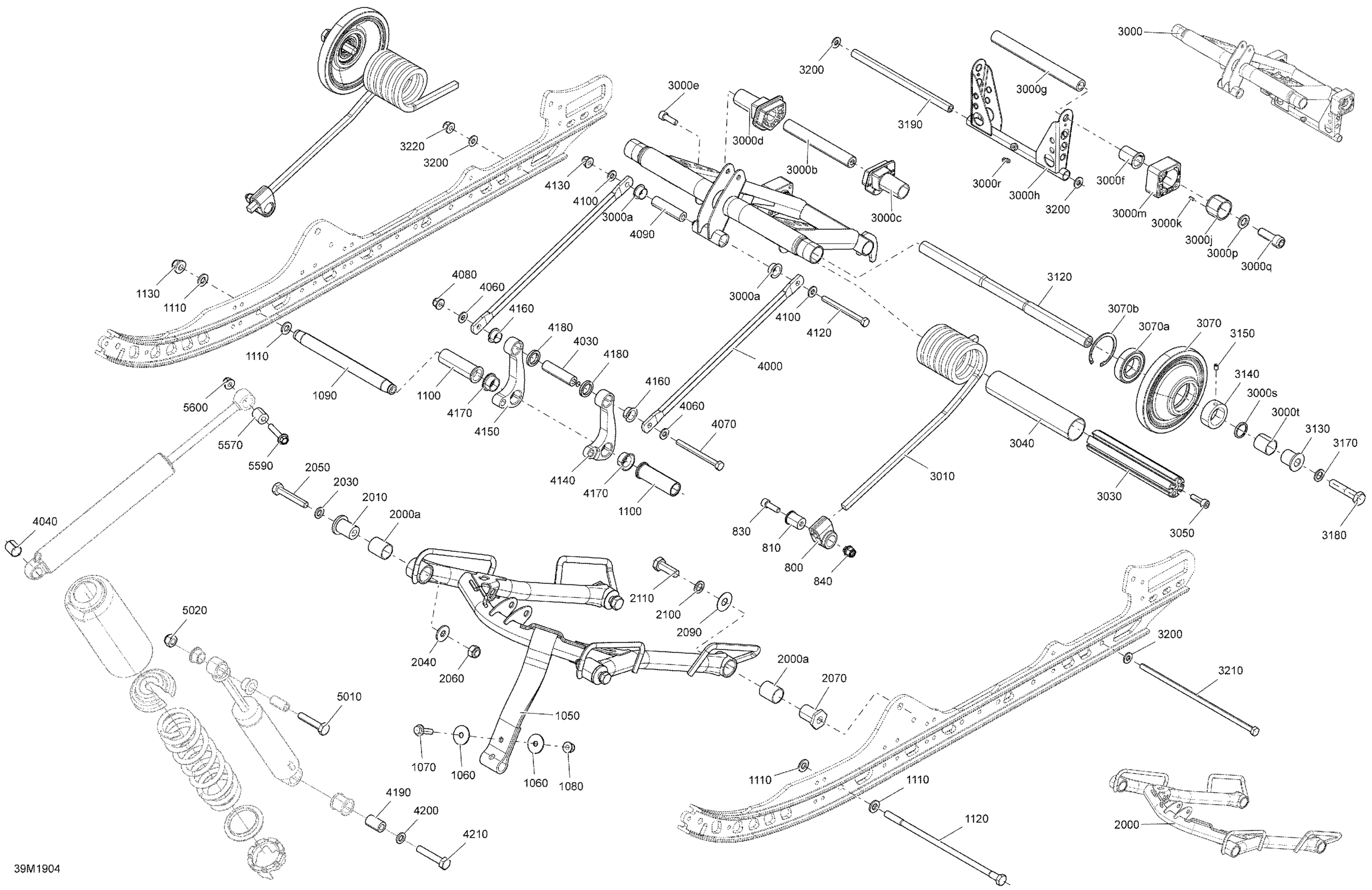 Rear Suspension - Sport - Upper Section