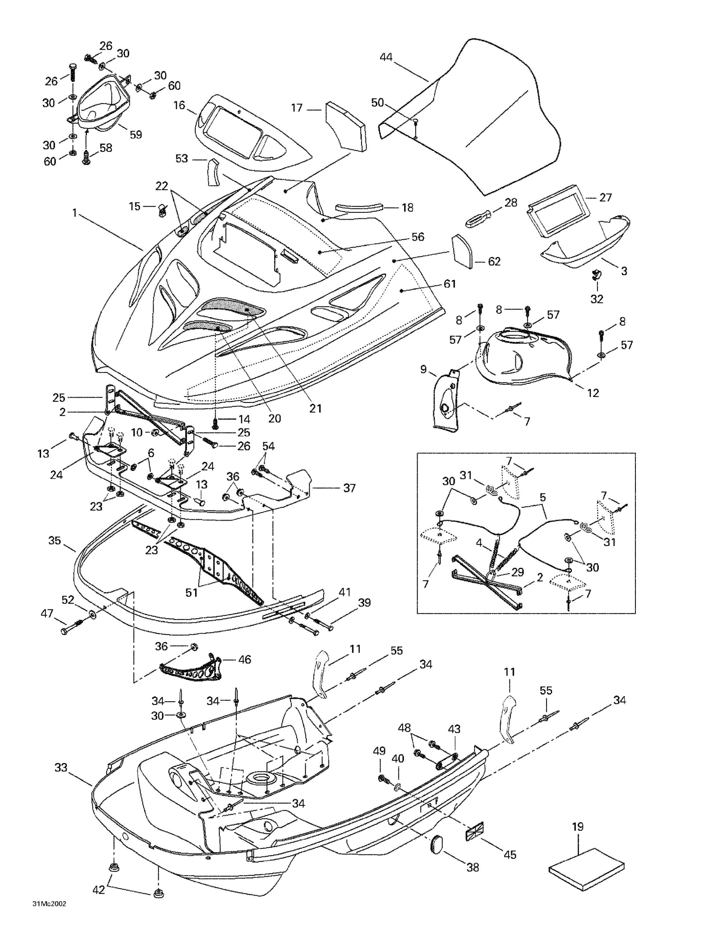 Схема узла: Cab, Console