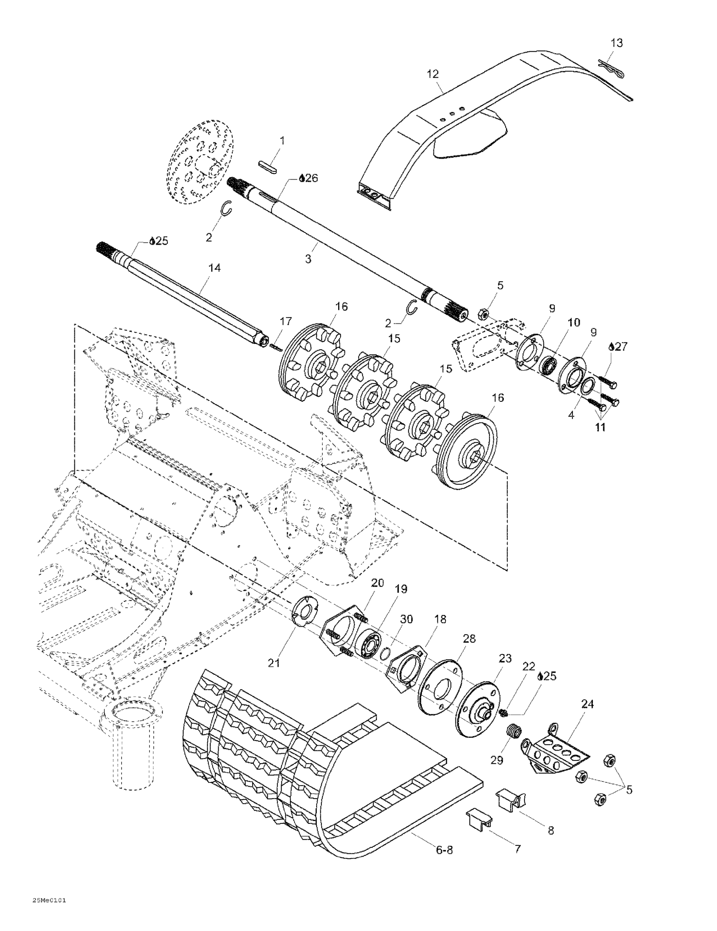 Drive Axle And Track