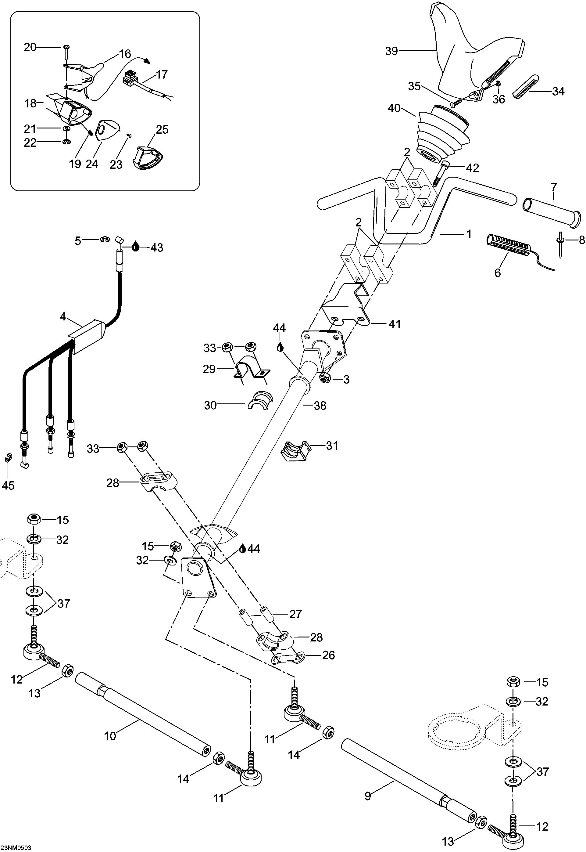 Схема узла: Steering System, 5900FCE