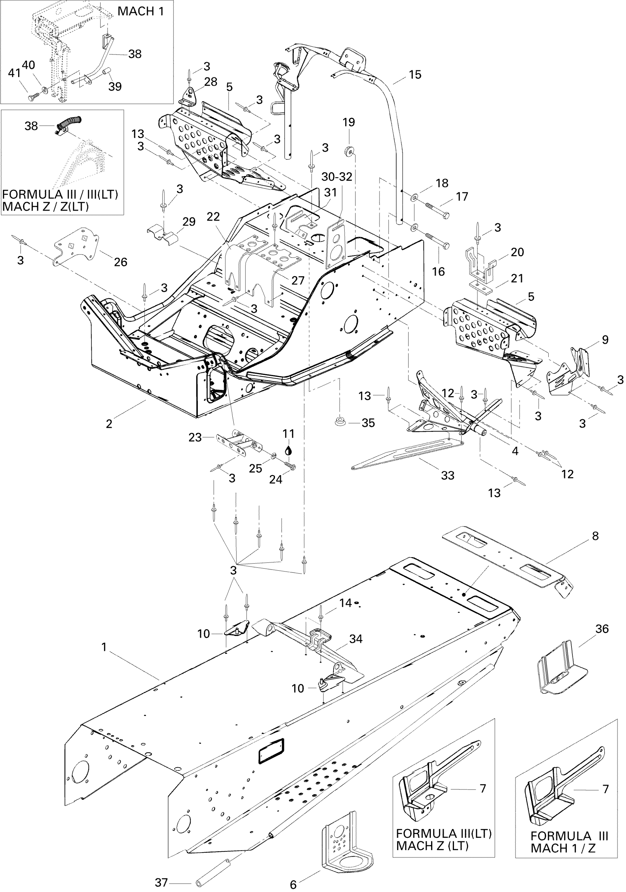 Схема узла: Frame and Components Form III