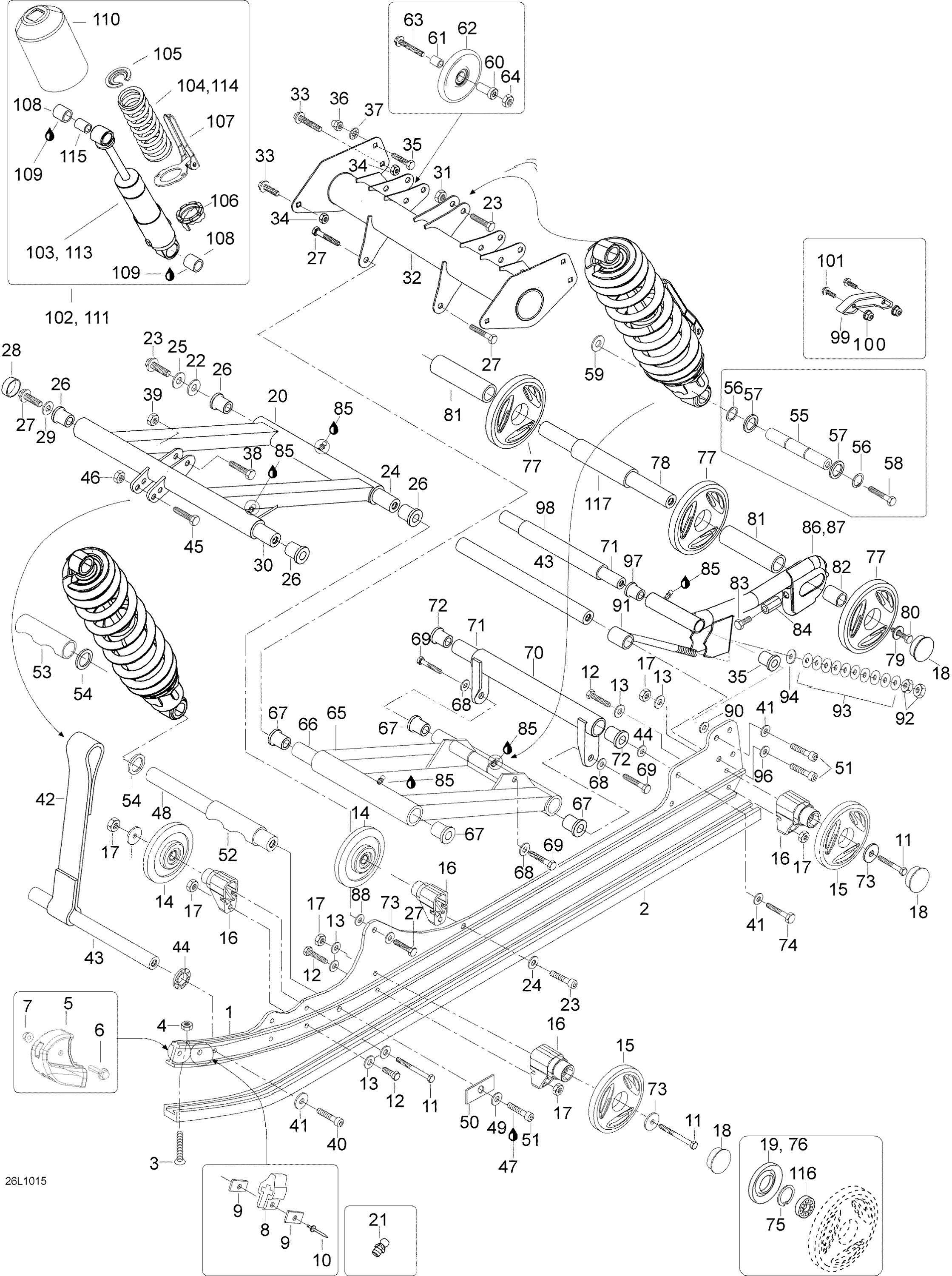 Схема узла: Rear Suspension