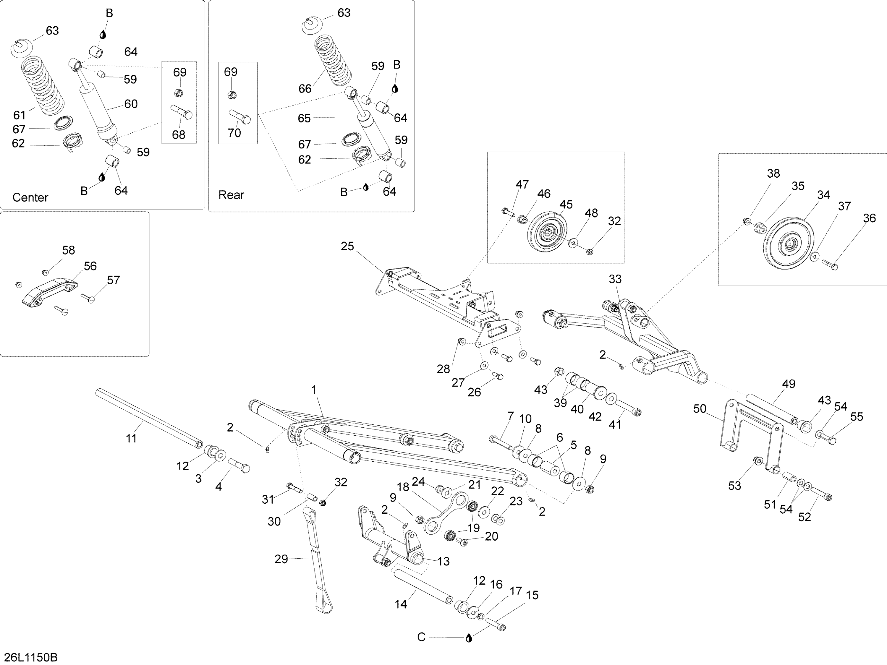 Схема узла: Rear Suspension