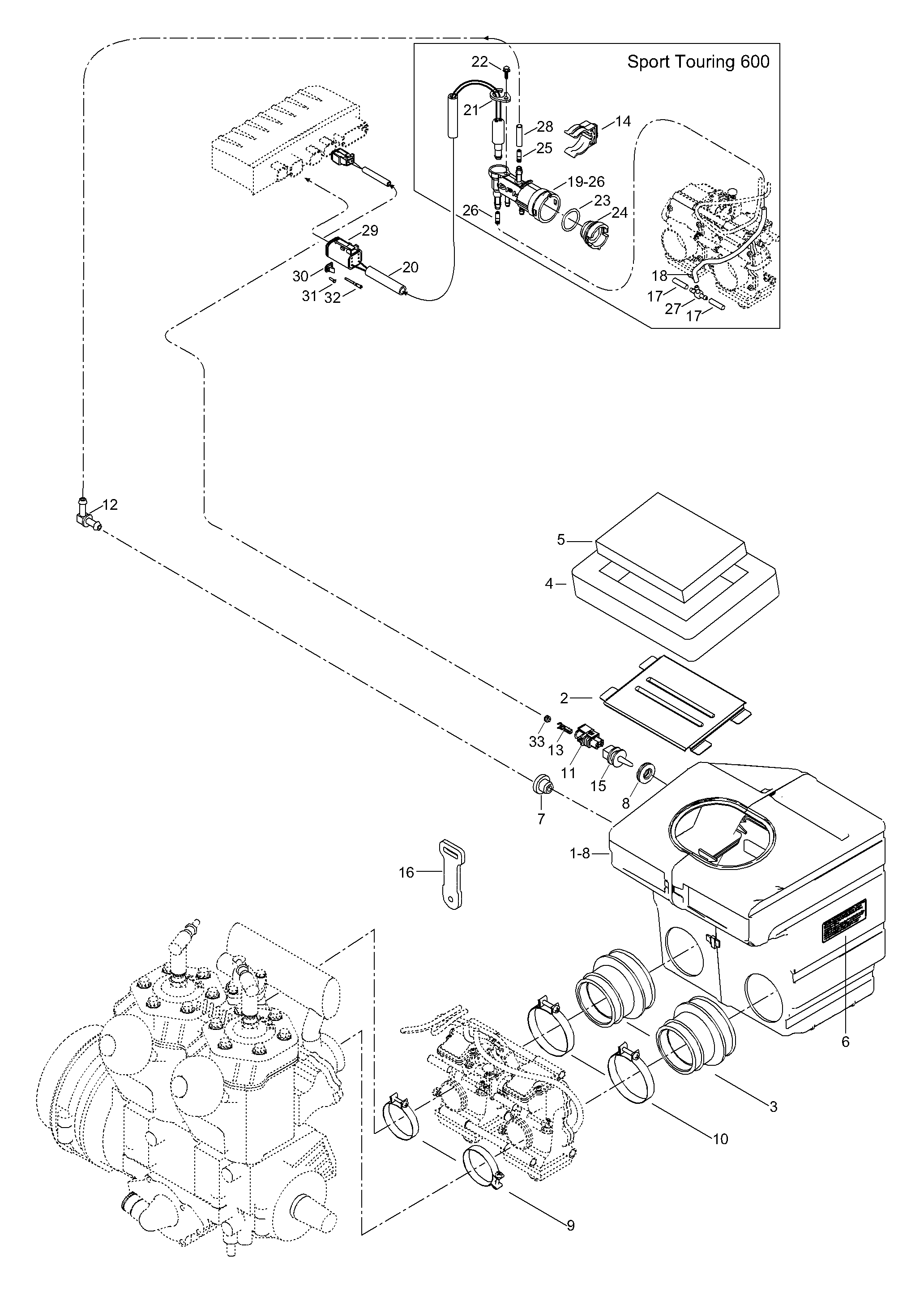Схема узла: Air Silencer