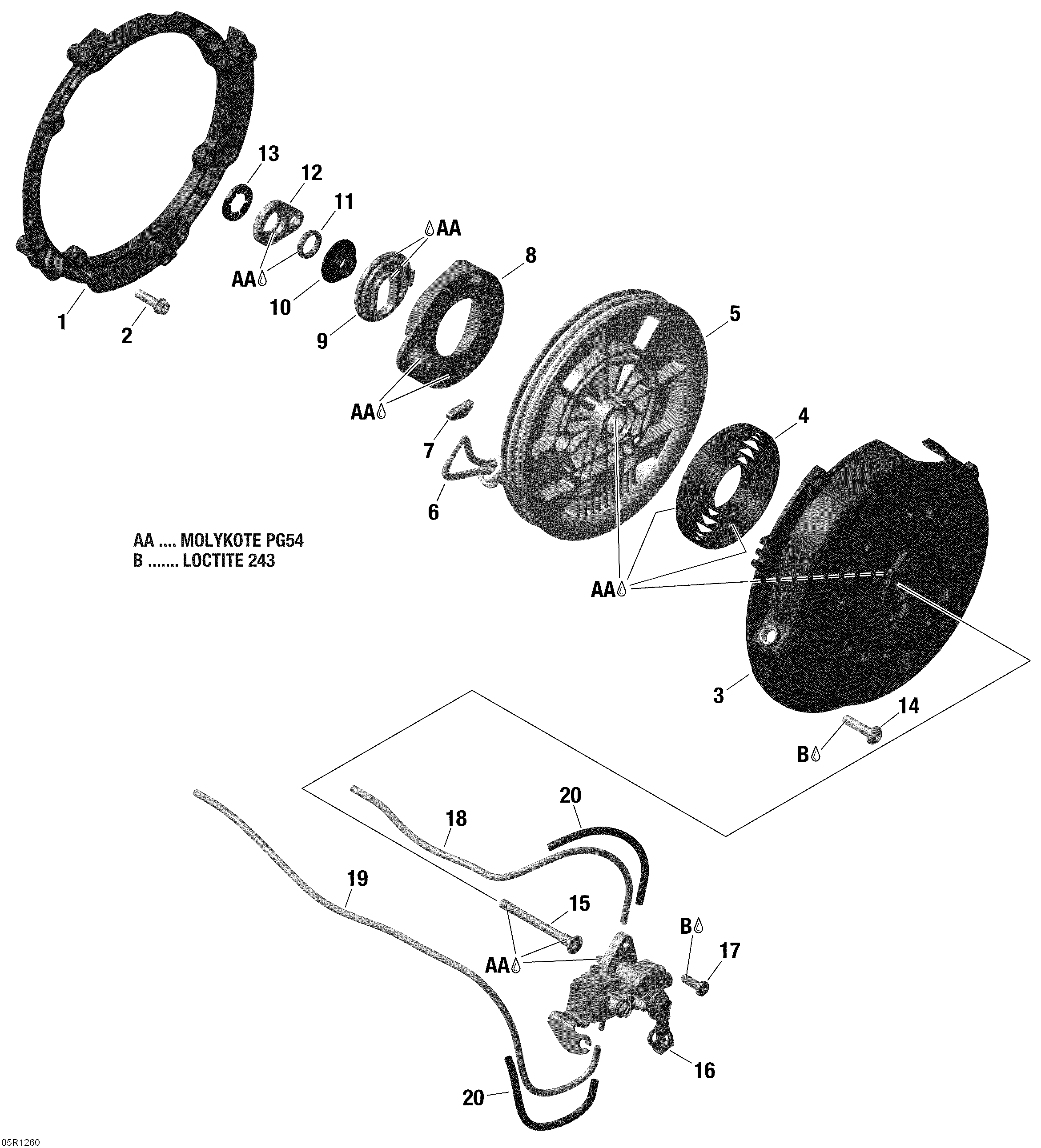 Rewind Starter And Oil Pump