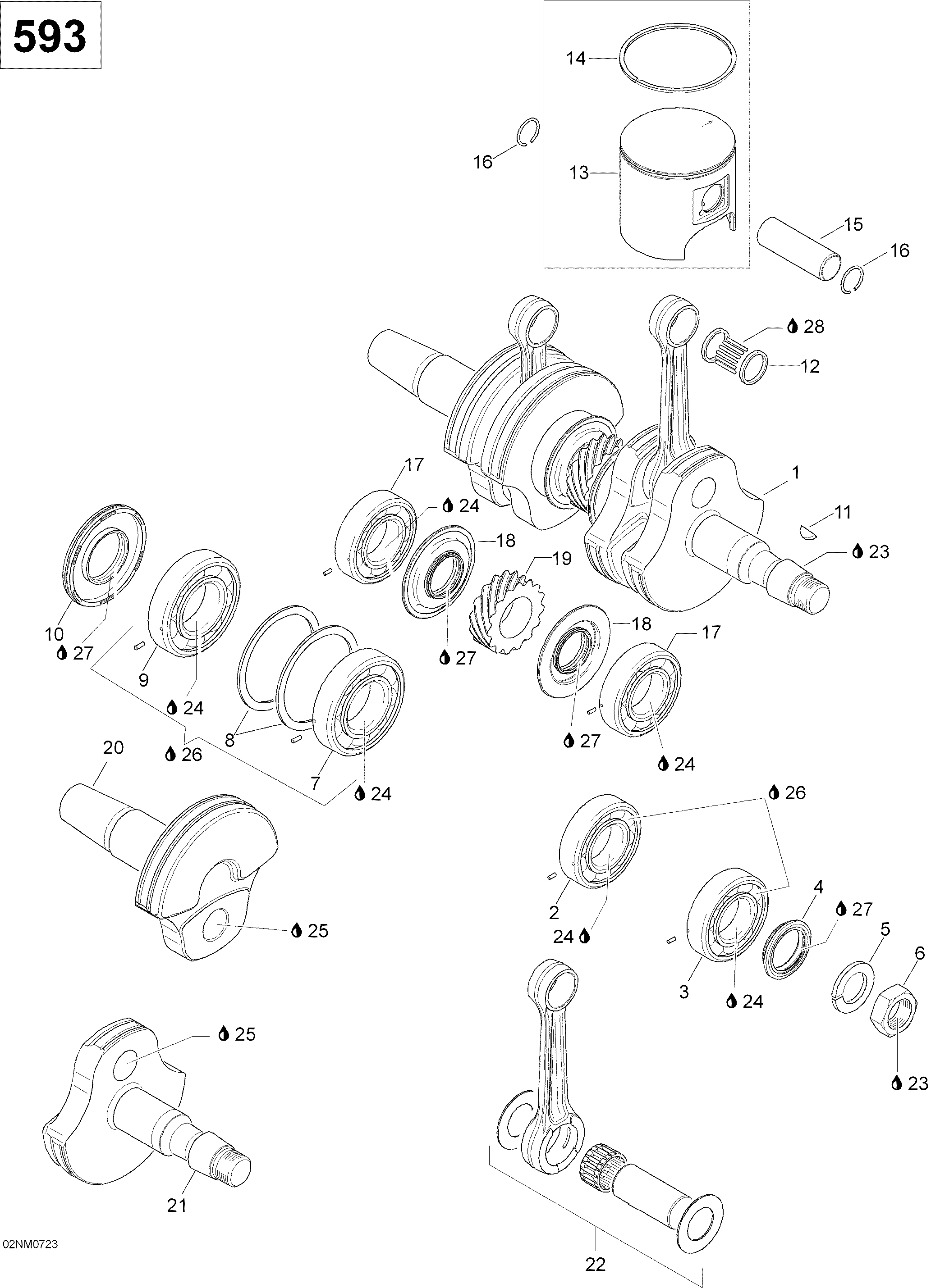 Crankshaft And Pistons _02L0901