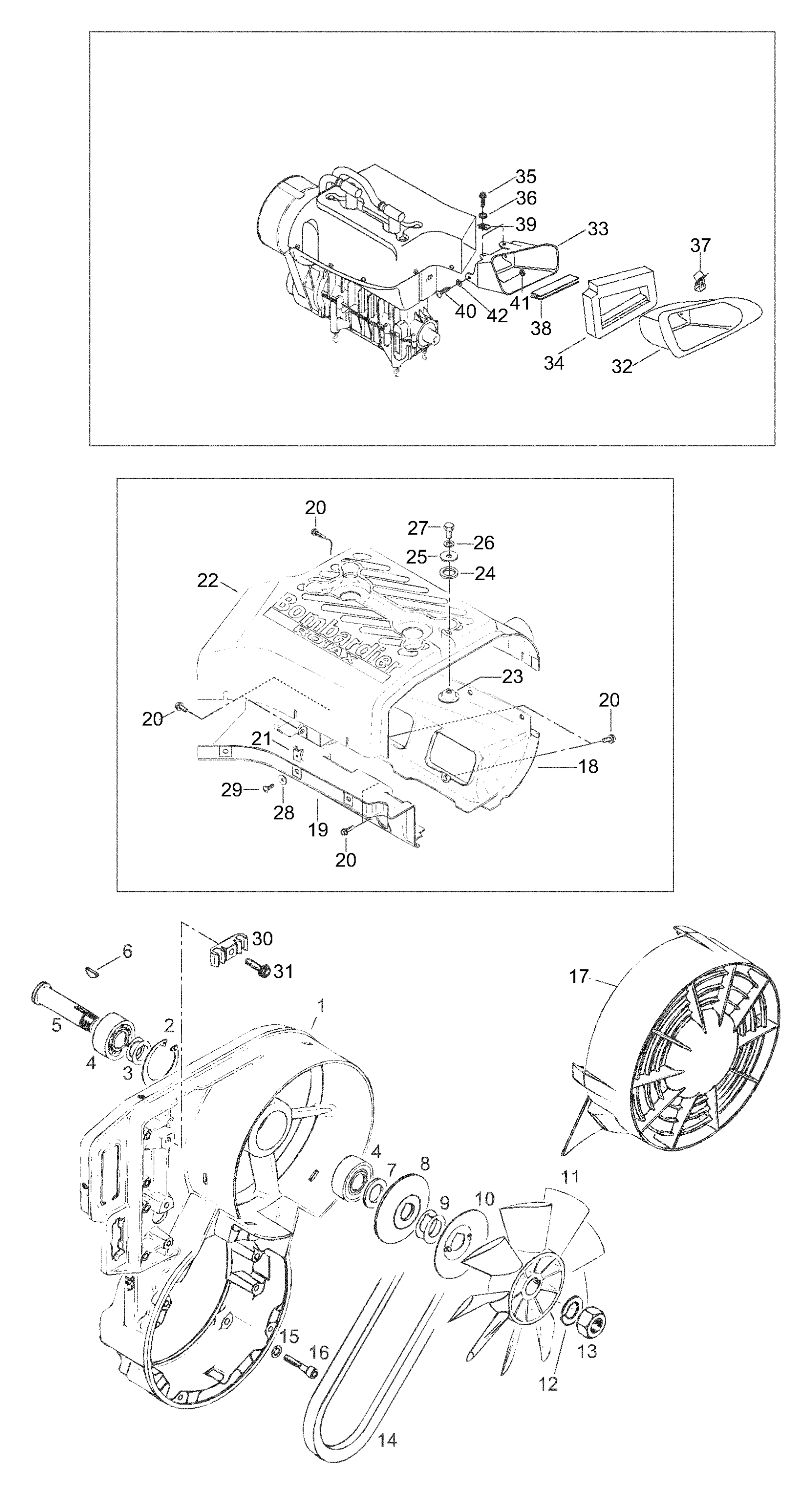 Схема узла: Fan Housing