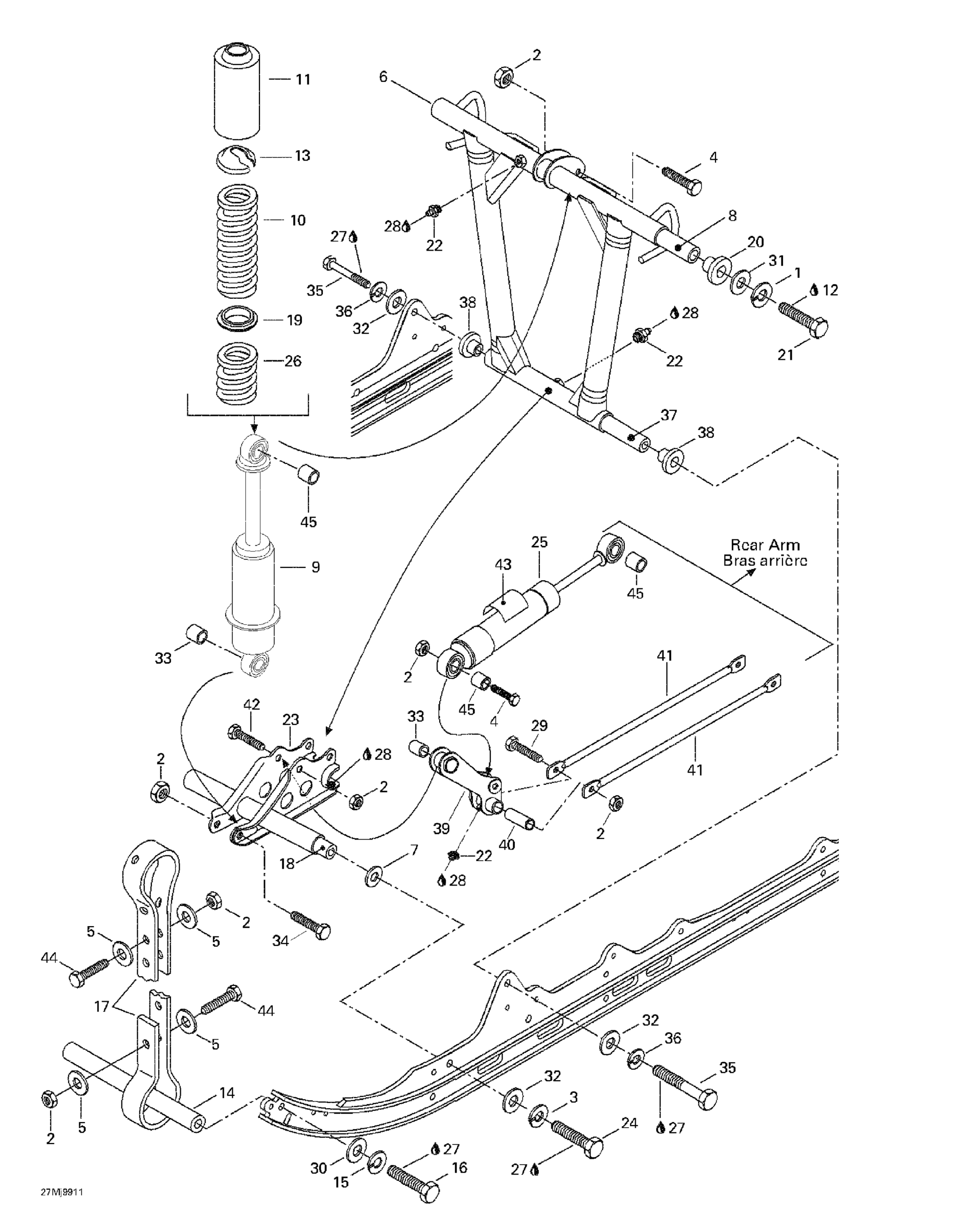 Front Arm, Rear Suspension
