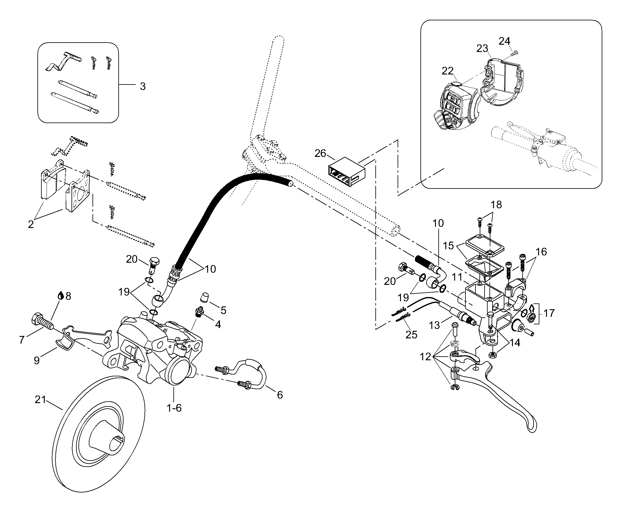 Схема узла: Brake Assy