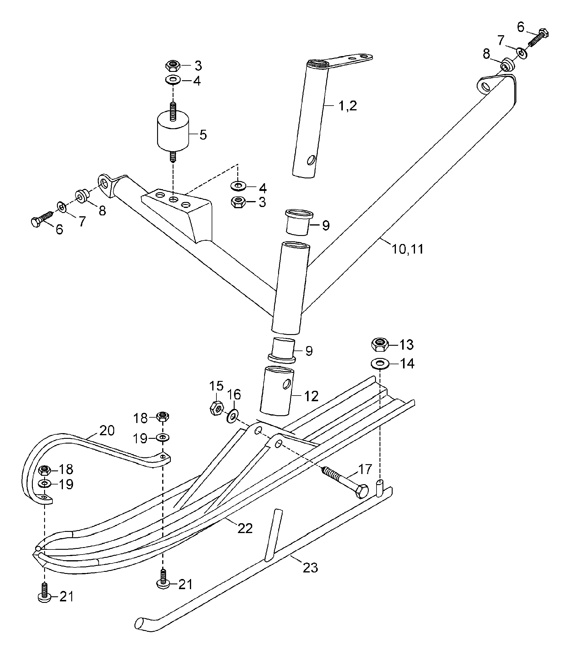 Схема узла: Front Suspension