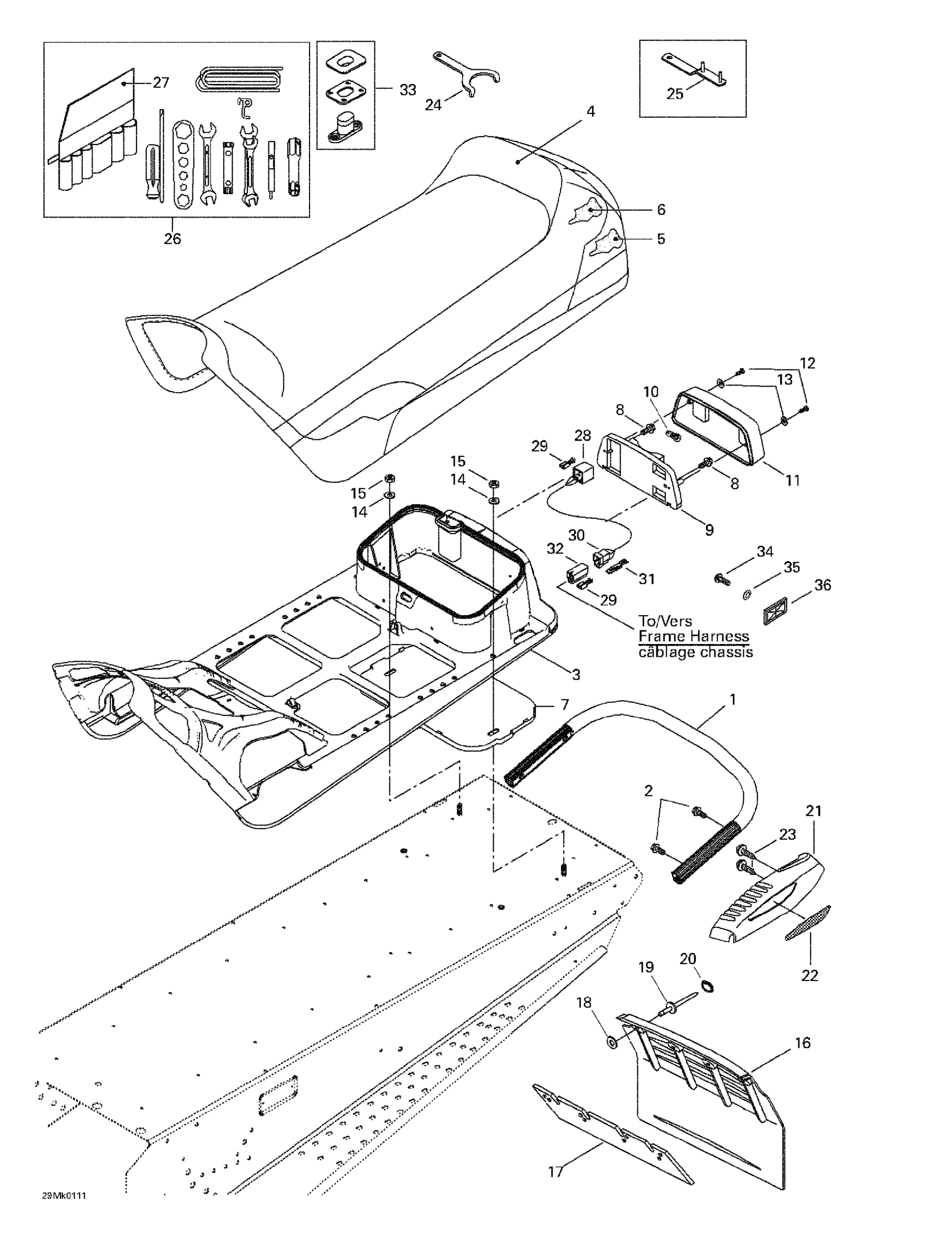 Схема узла: Seat And Accessories