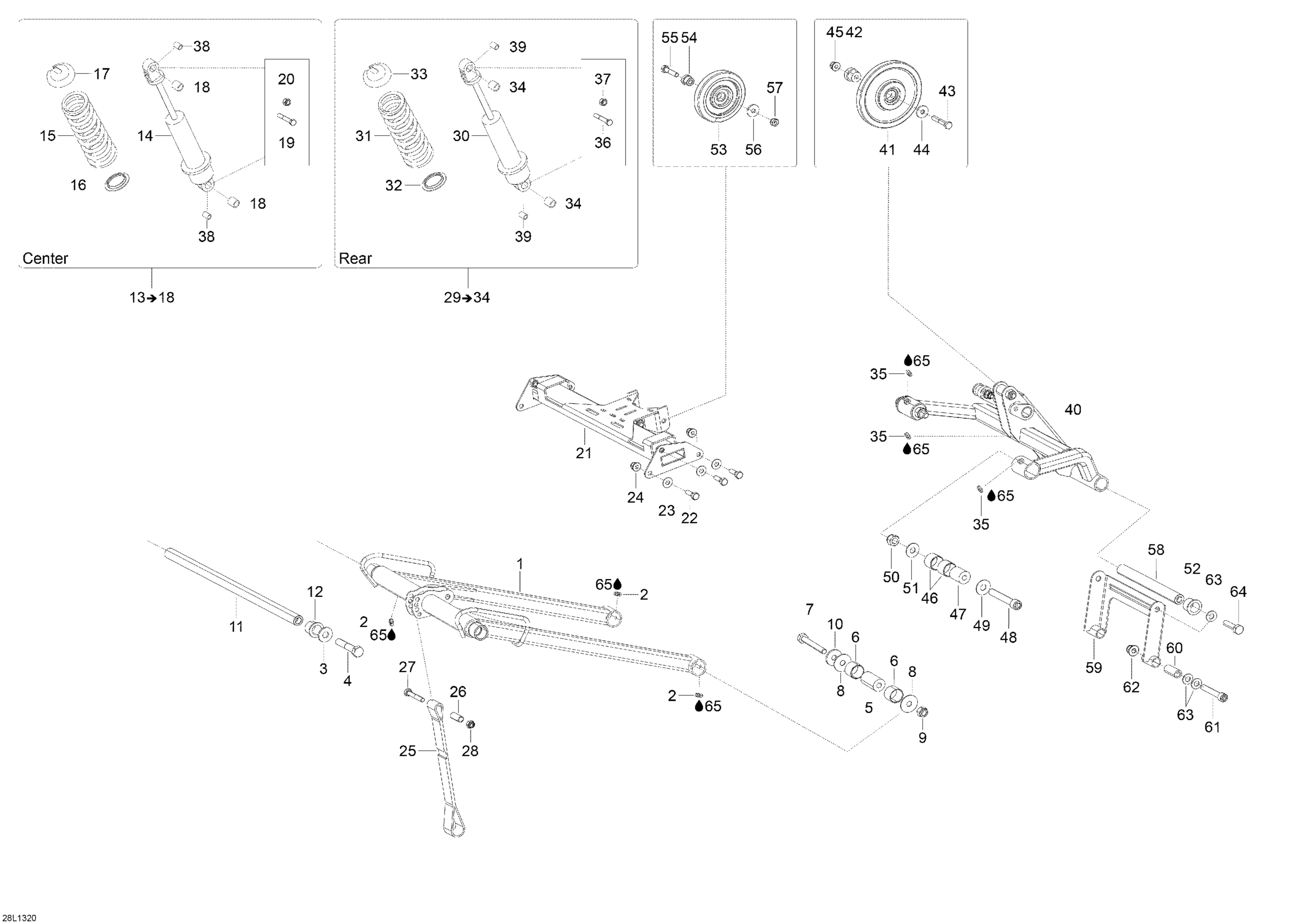 Схема узла: Rear Suspension
