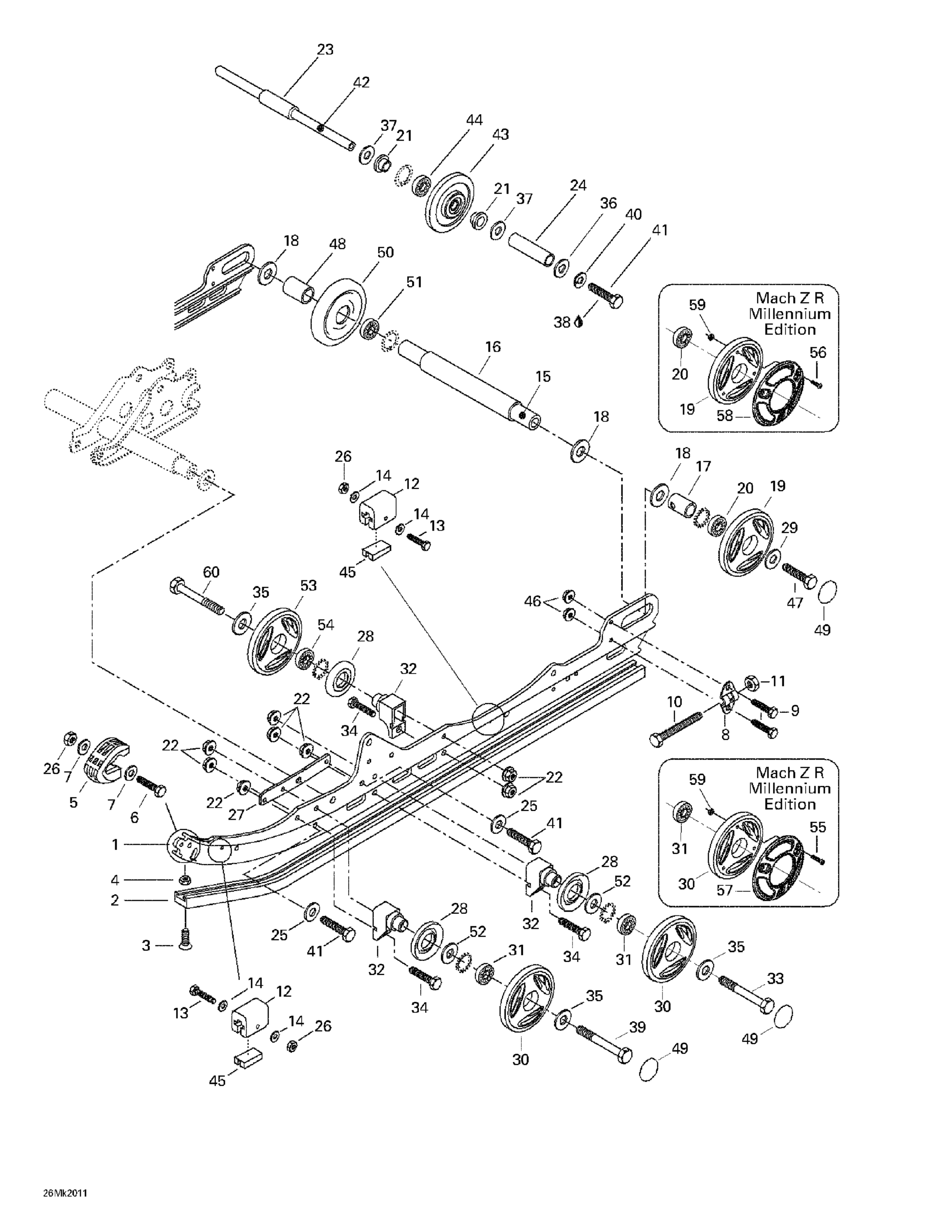 Схема узла: Rear Suspension