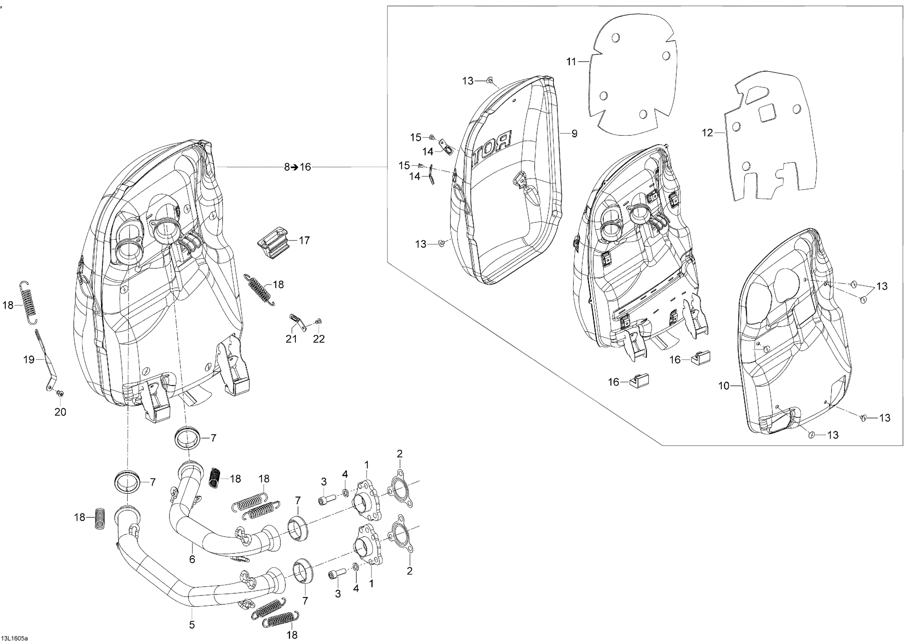 Exhaust System - 600 ACE