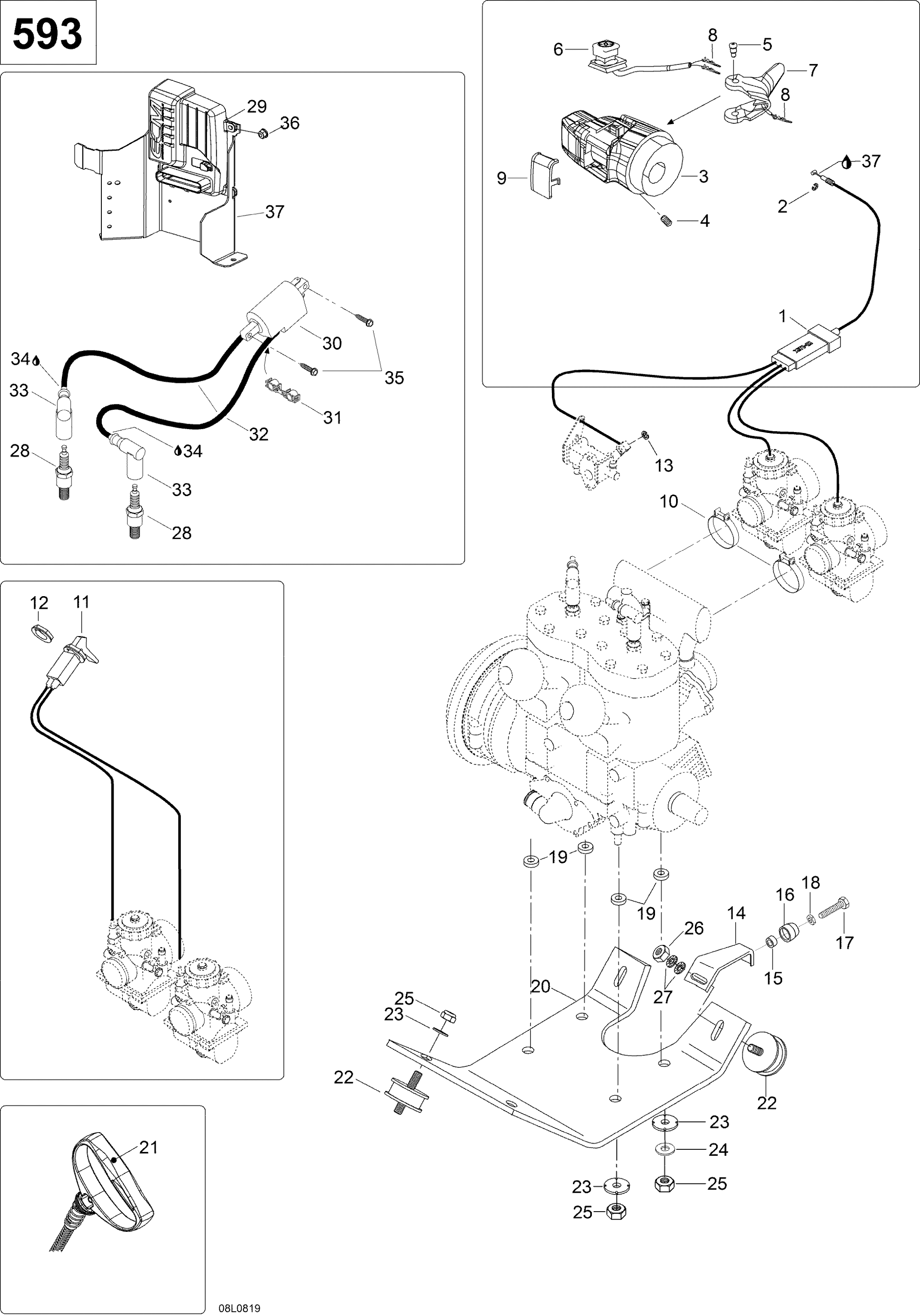 Engine And Engine Support 593 _08L0901