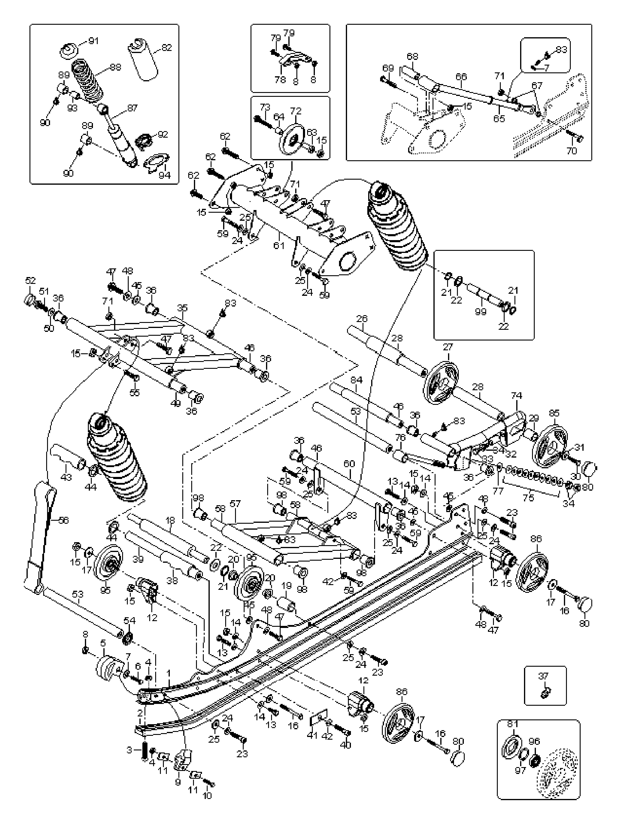 Схема узла: Rear Suspension