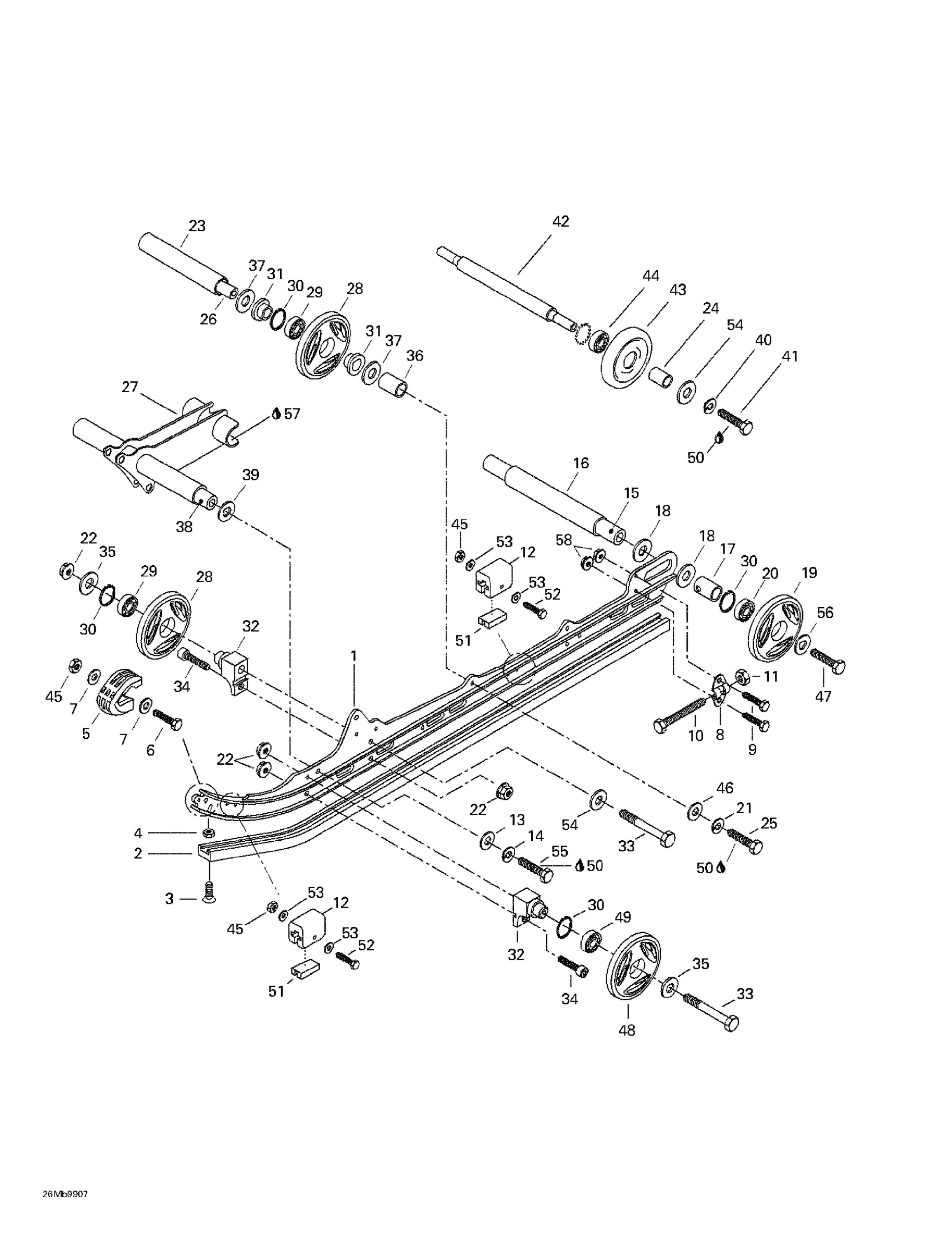 Схема узла: Rear Suspension