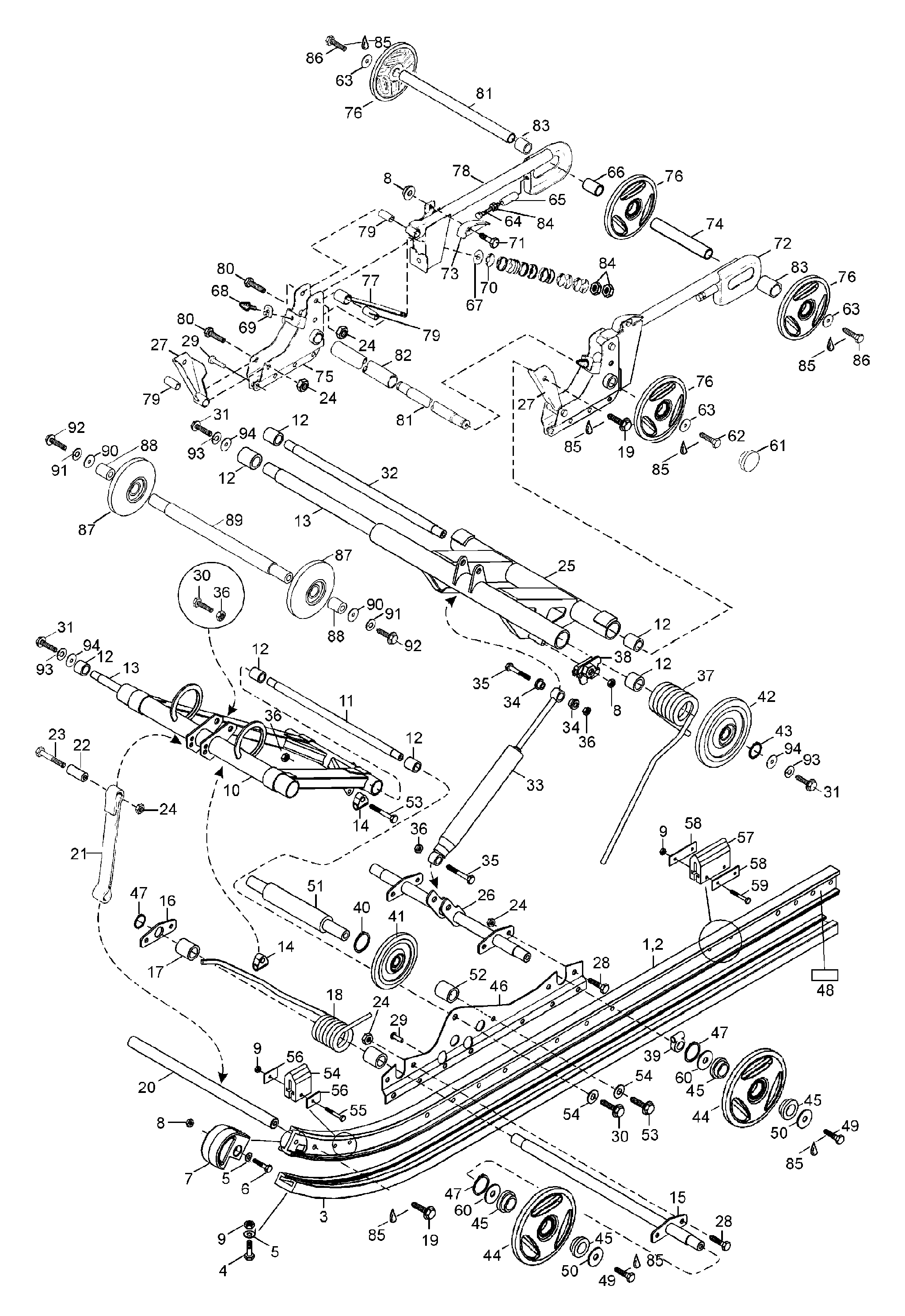 Схема узла: Rear Suspension