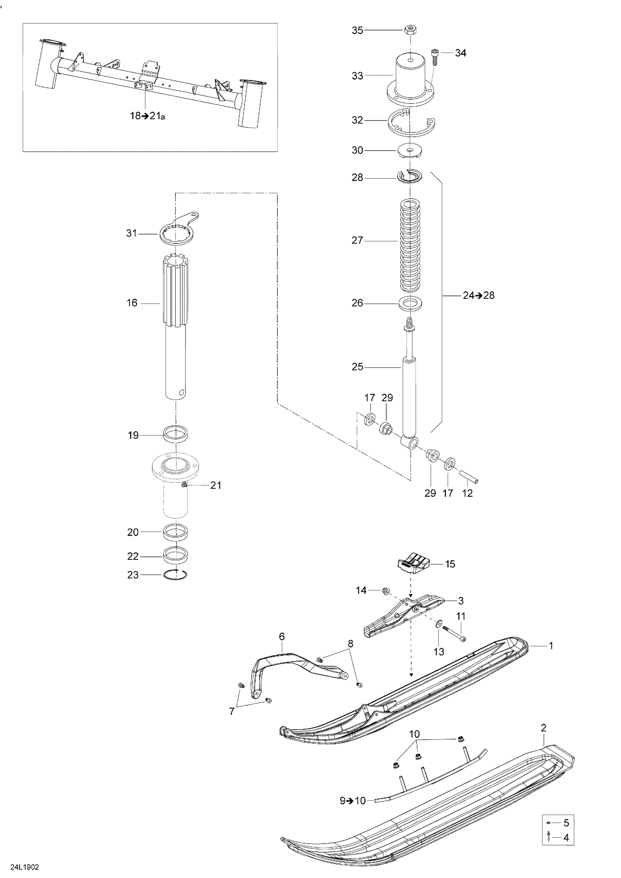 Front Suspension And Ski