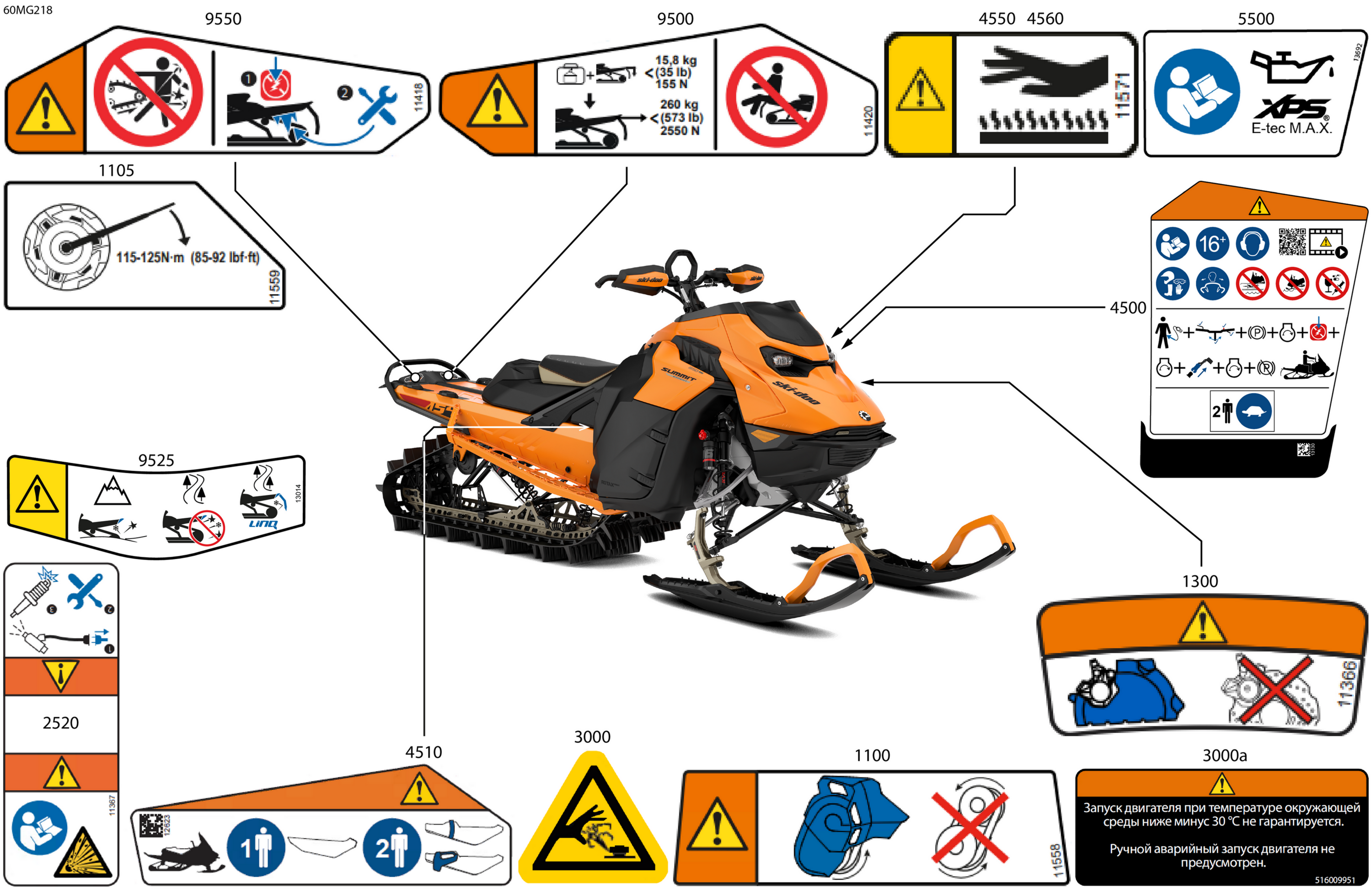 Схема узла: Body - Warning Decals