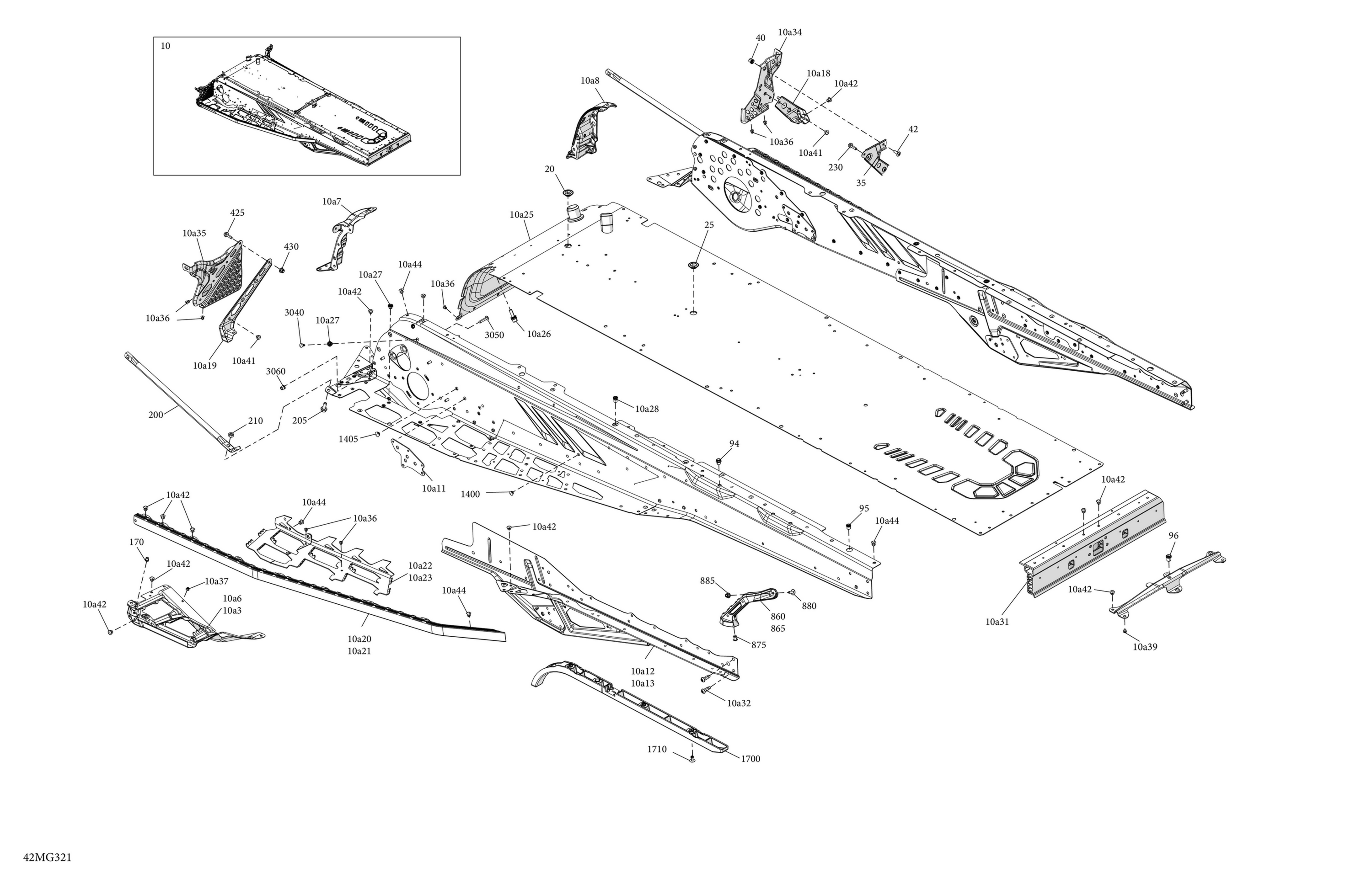 Схема узла: Frame - System - Rear Section