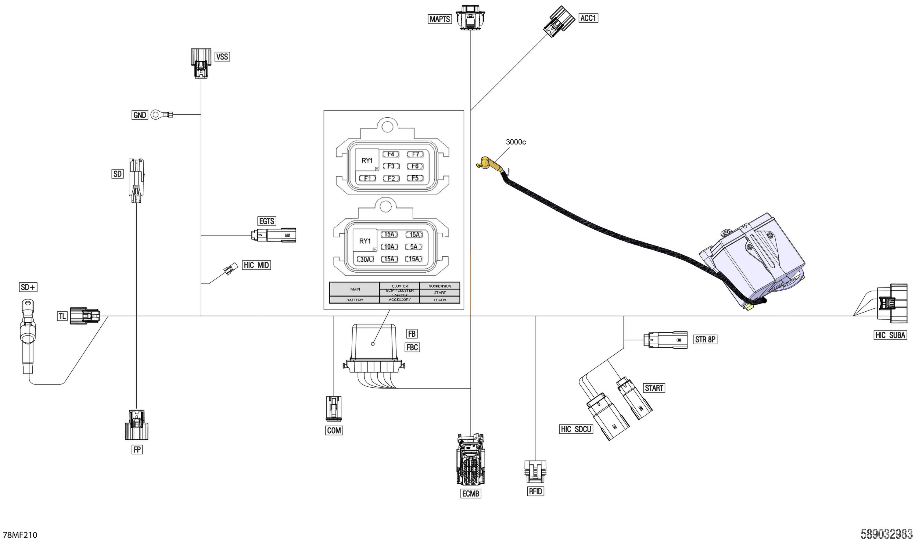 Electric - Main Harness - 515179388