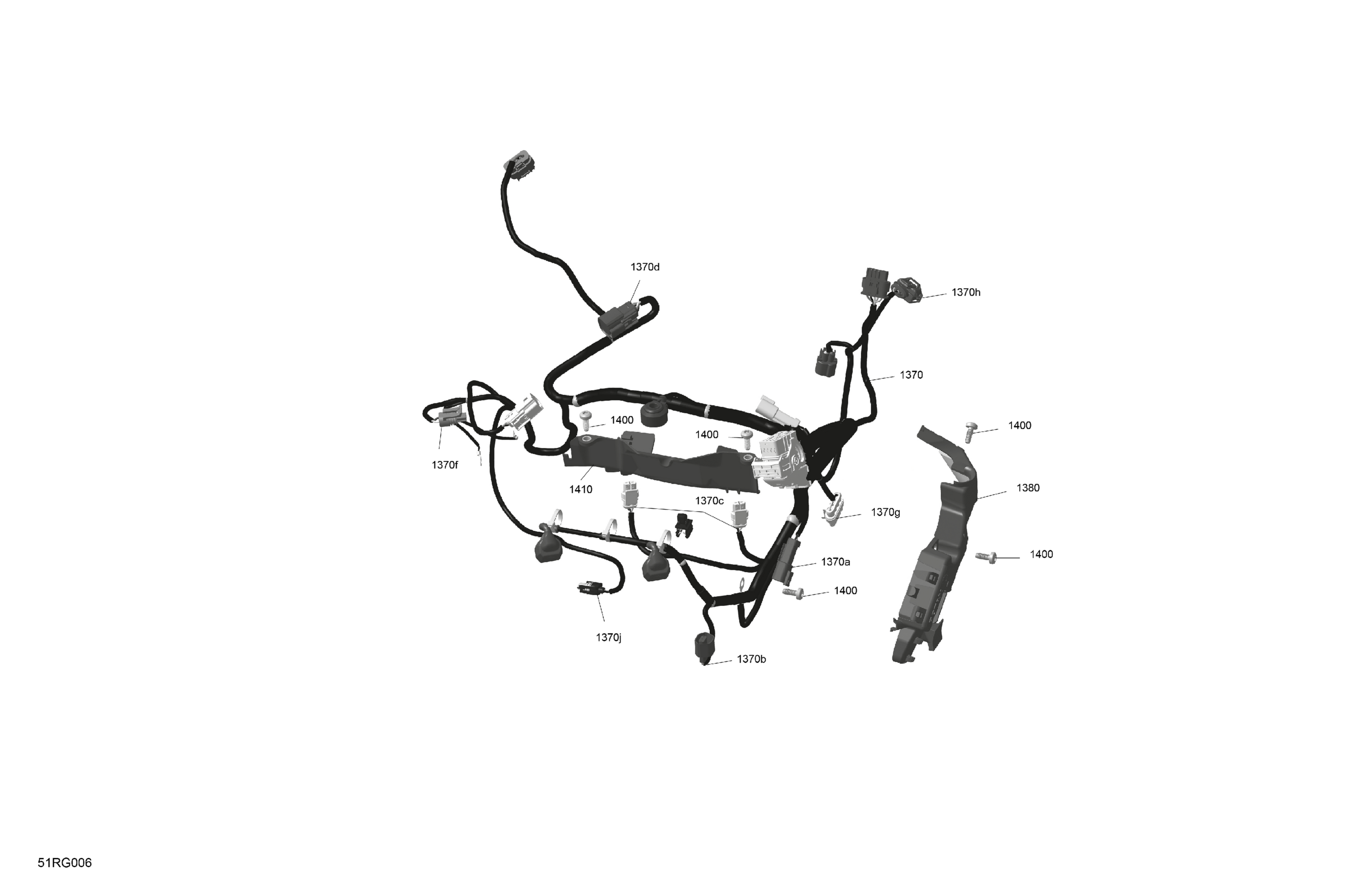 Схема узла: ROTAX - Engine Harness And Electronic Module