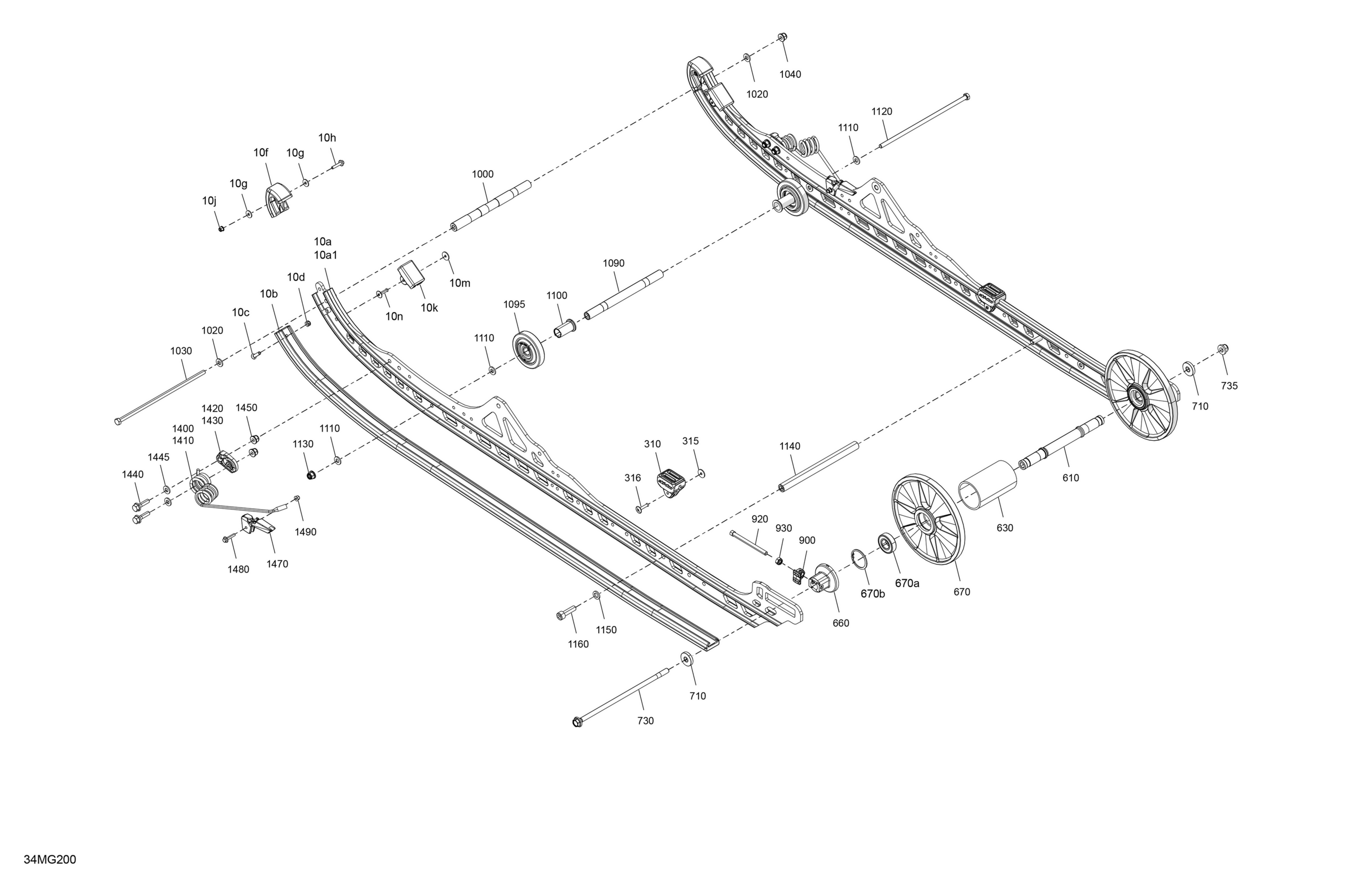 Схема узла: Suspension - Rear - Lower Section