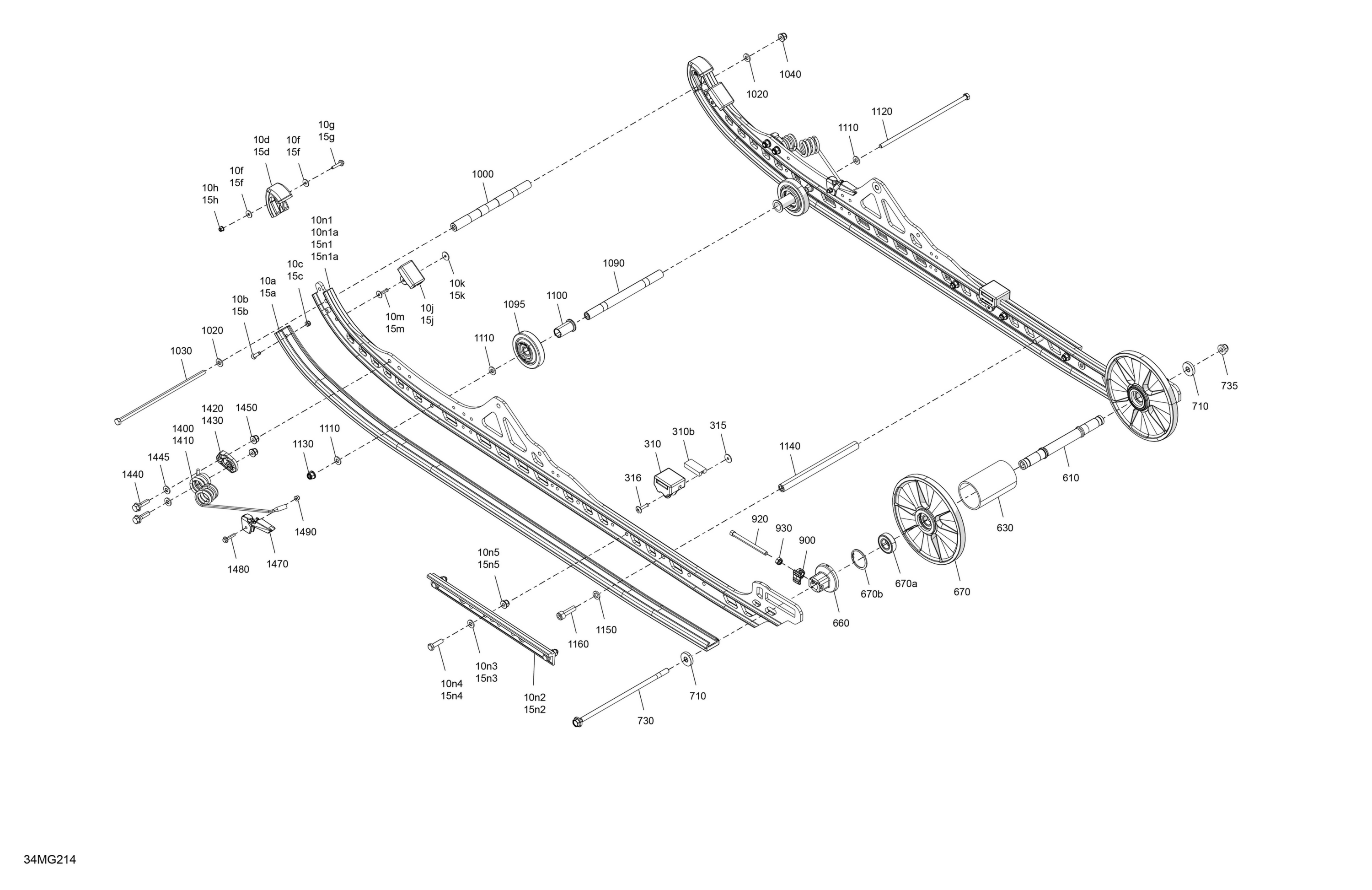 Схема узла: Suspension - Rear - Lower Section