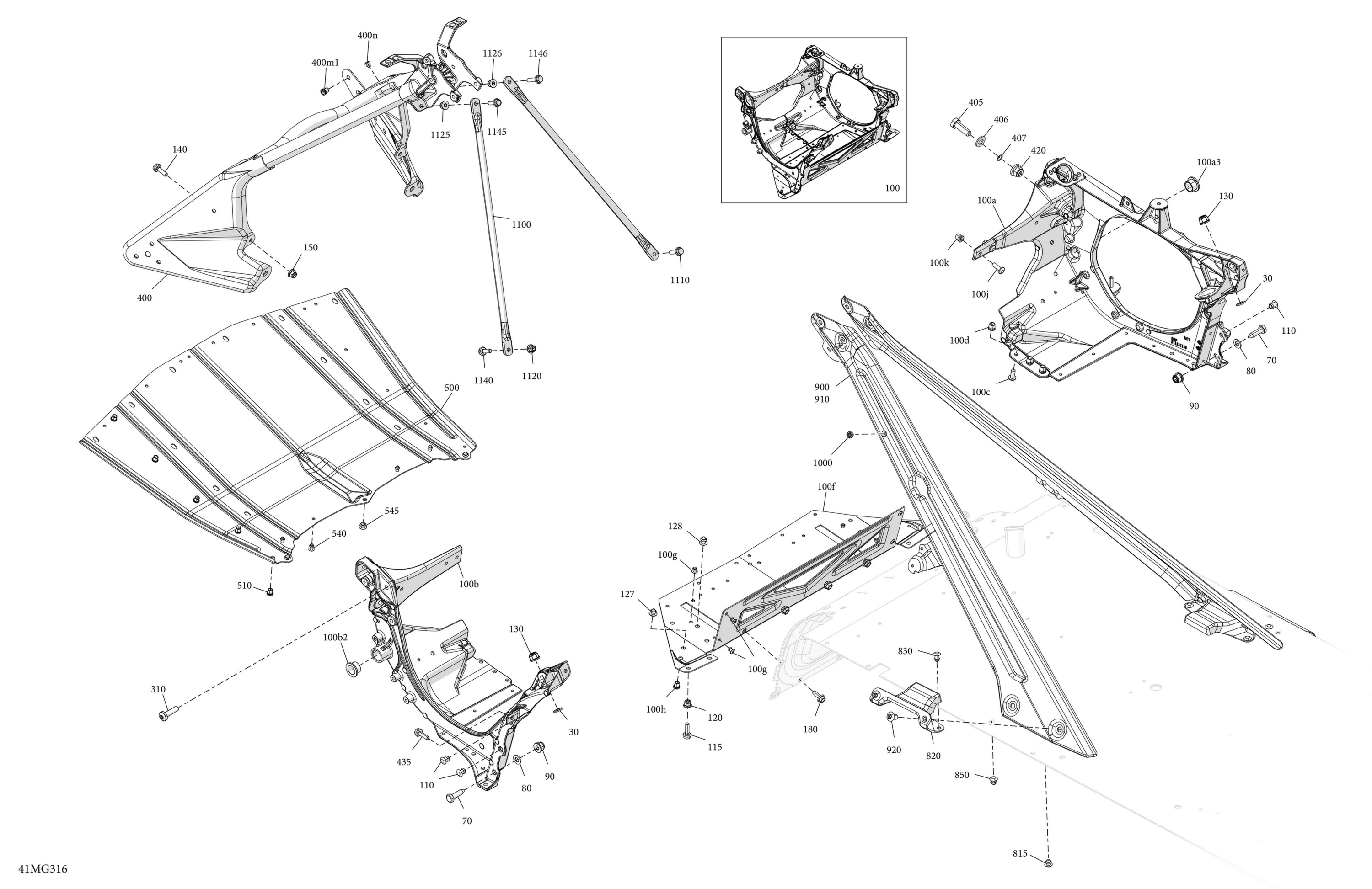 Схема узла: Frame - System - Front Section