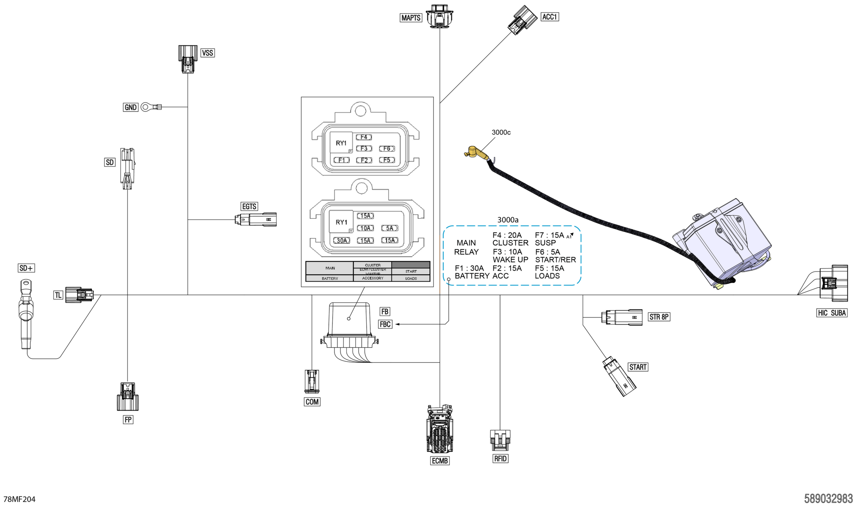 Electric - Main Harness - 515179387