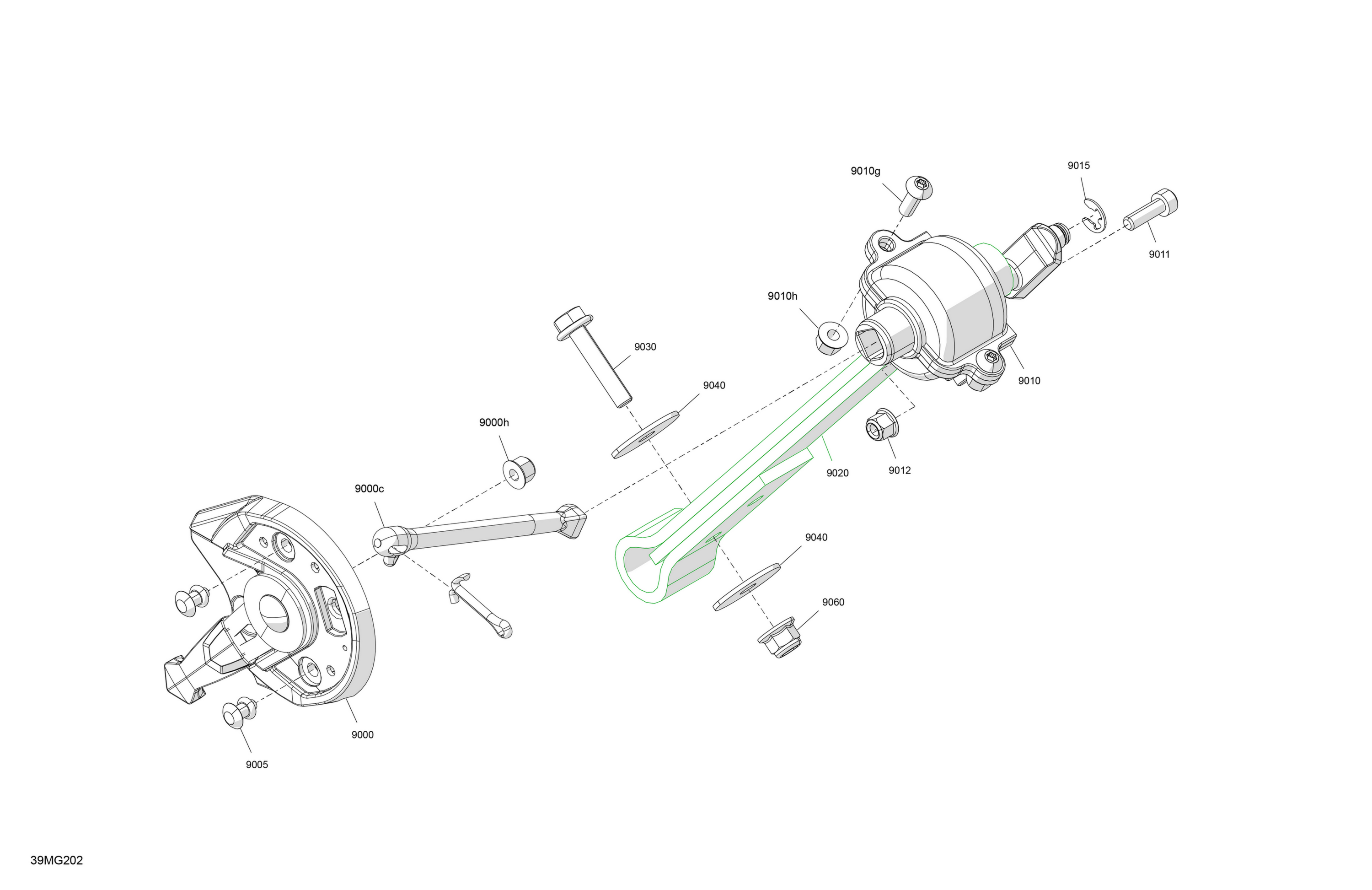 Схема узла: Suspension - Strap Limiter