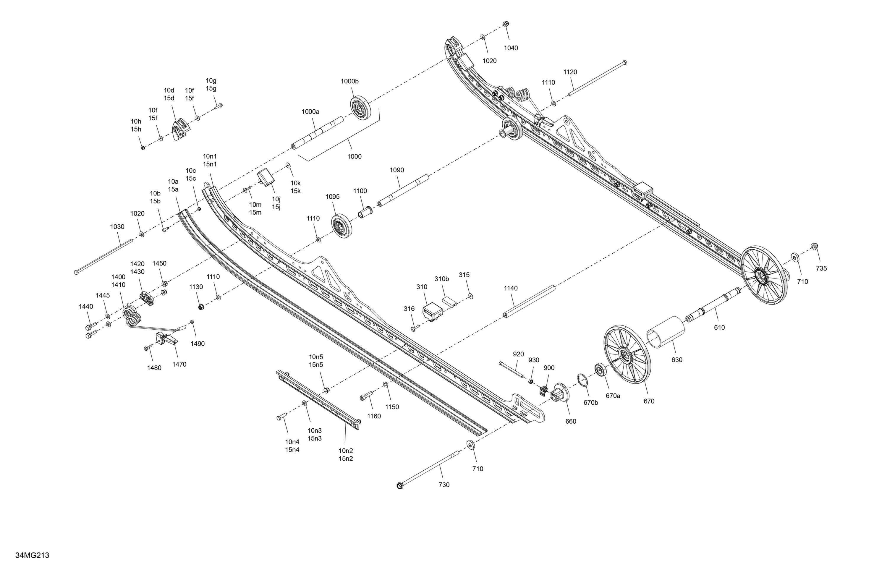Схема узла: Suspension - Rear - Lower Section
