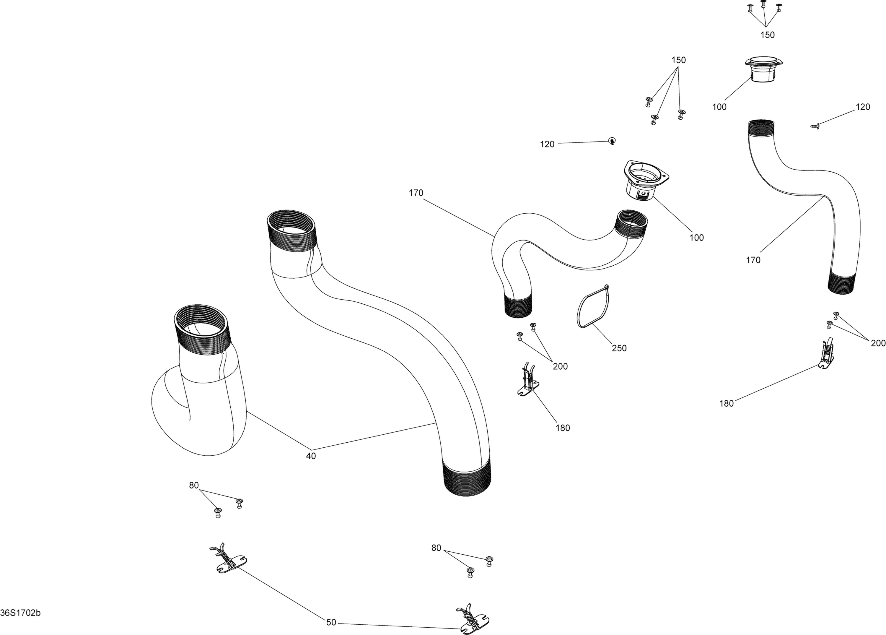 Схема узла: Ventilation - Model without Suspension