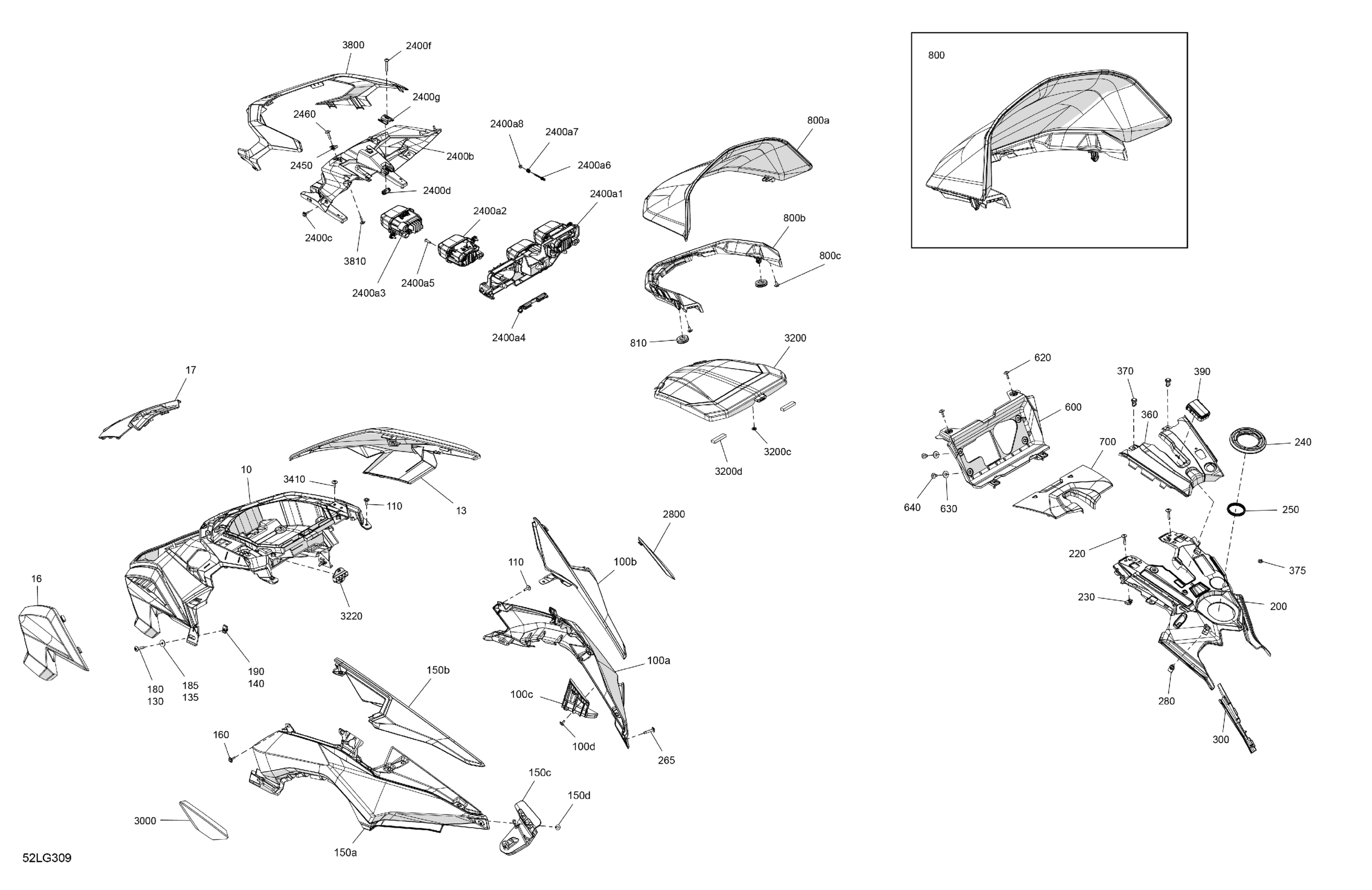 Body - Hood Section and WindShield