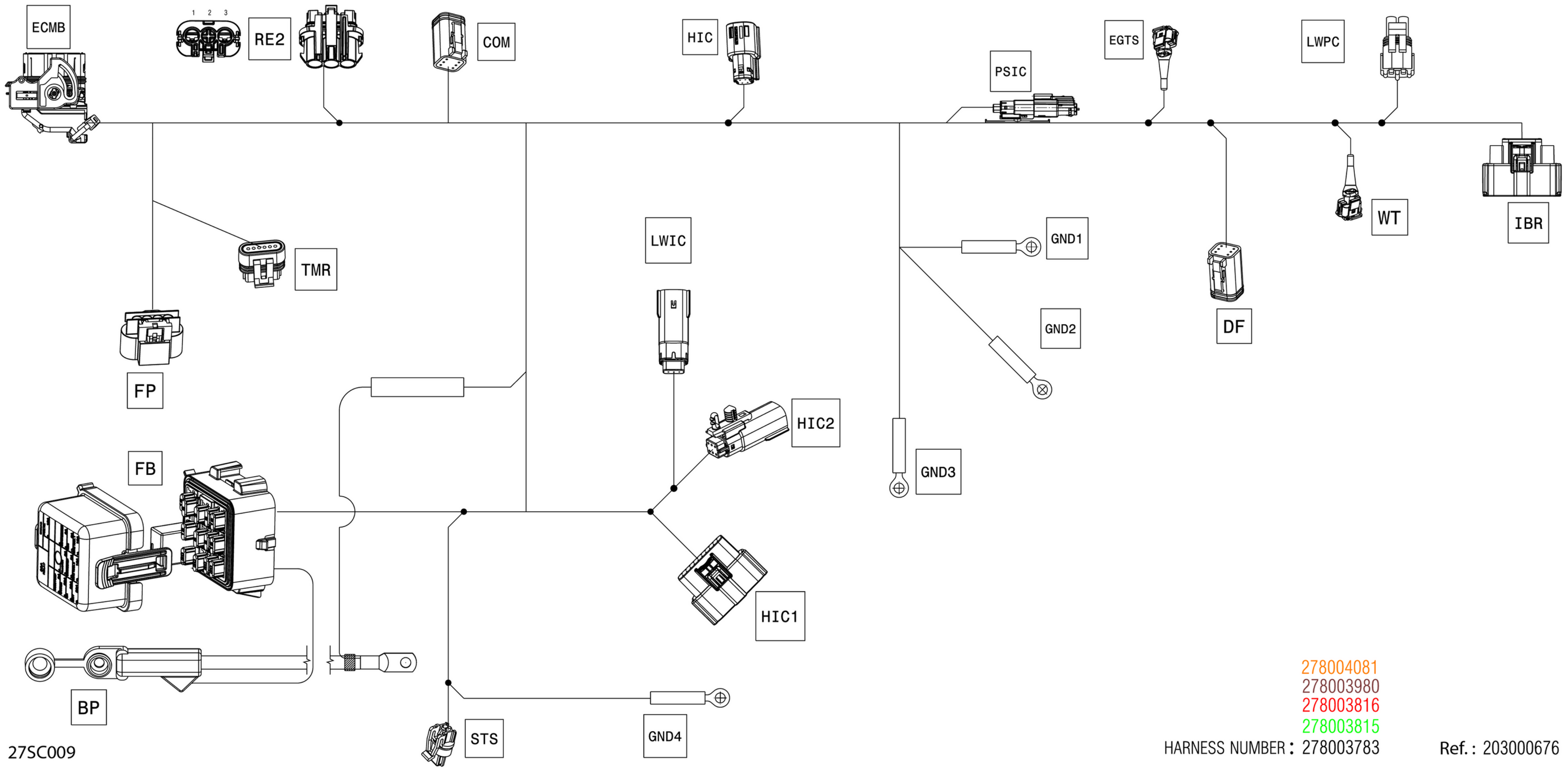 Electric - Main Harness - 278004081
