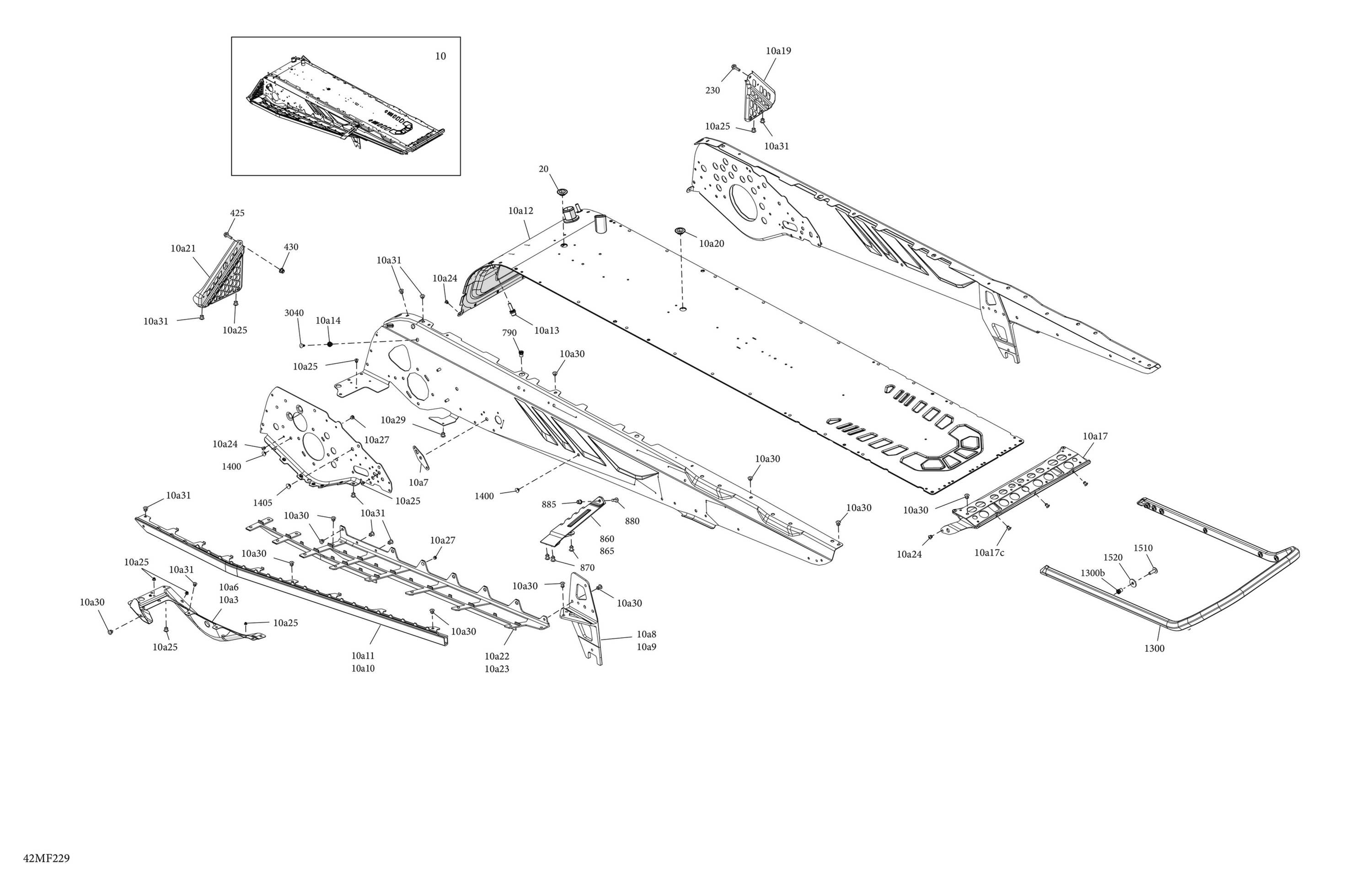 Схема узла: Frame - System - Rear Section