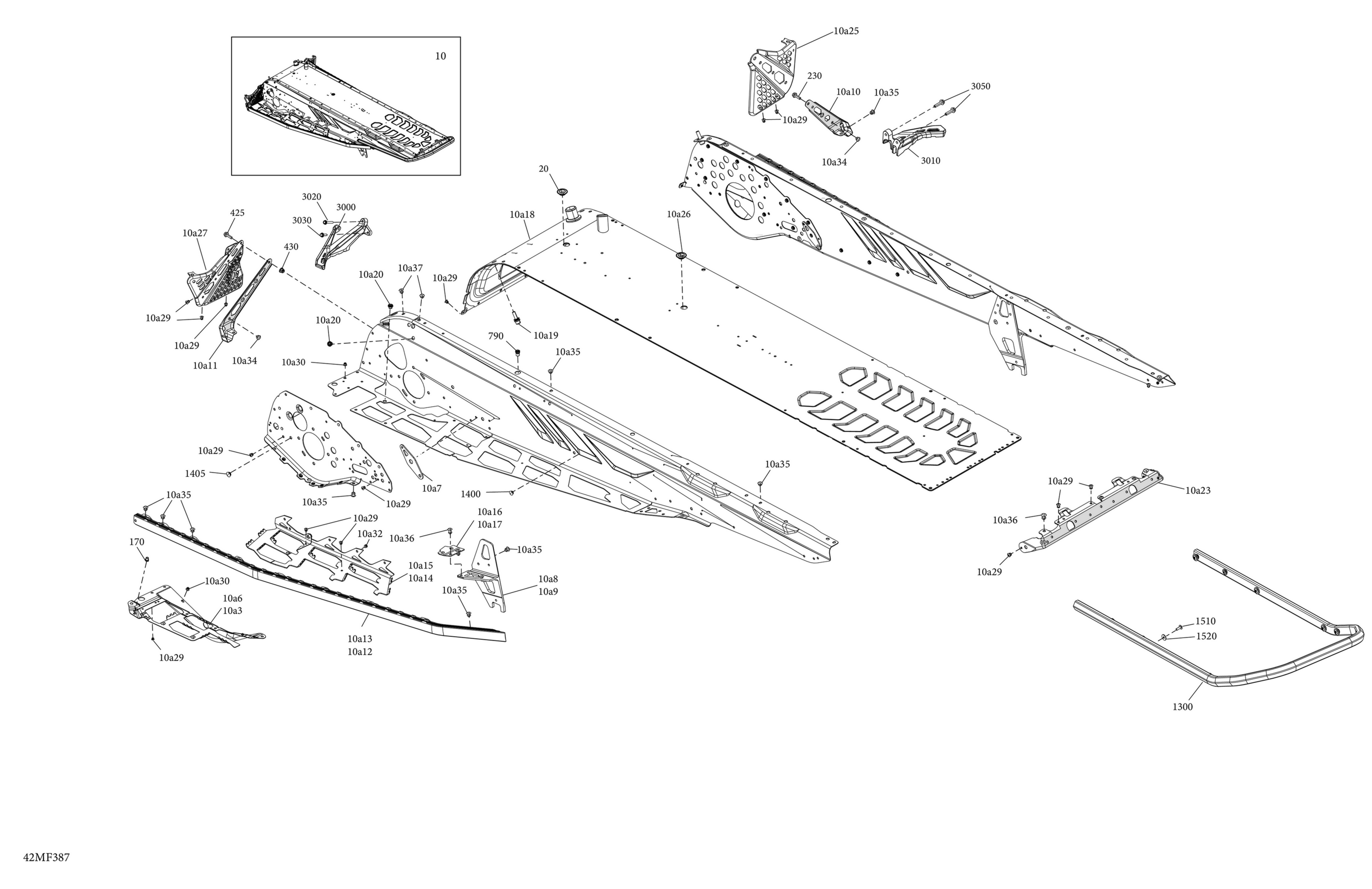 Схема узла: Frame - System - Rear Section
