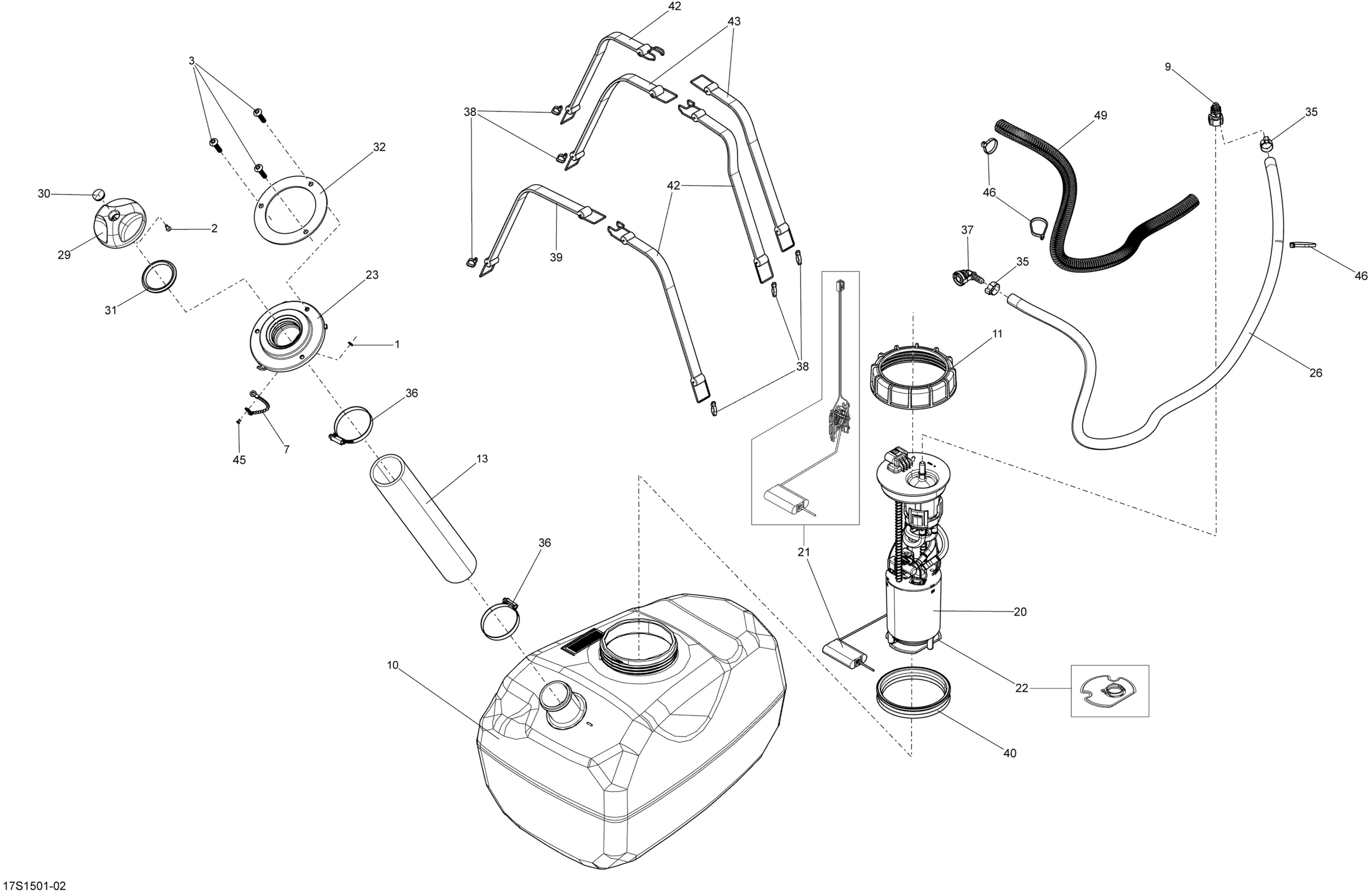 Схема узла: Fuel System _17S1501