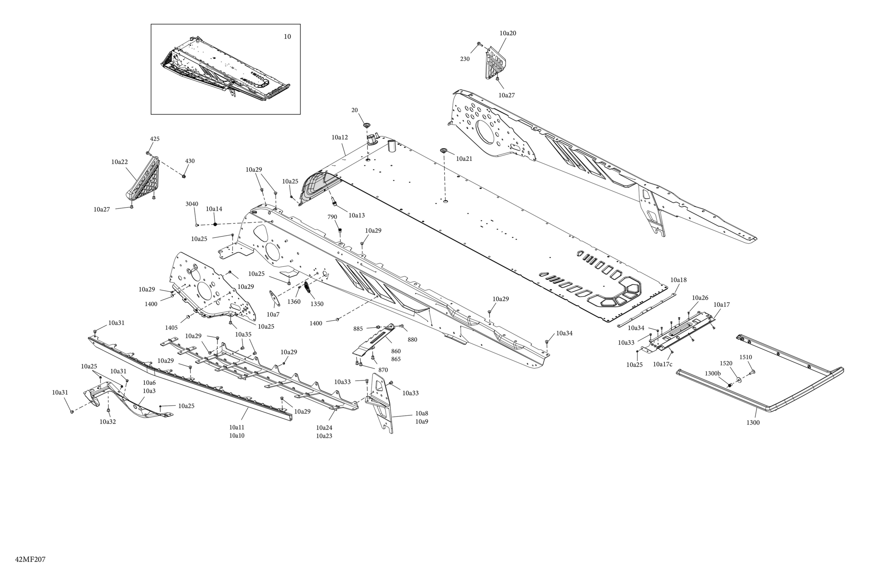 Схема узла: Frame - System - Rear Section