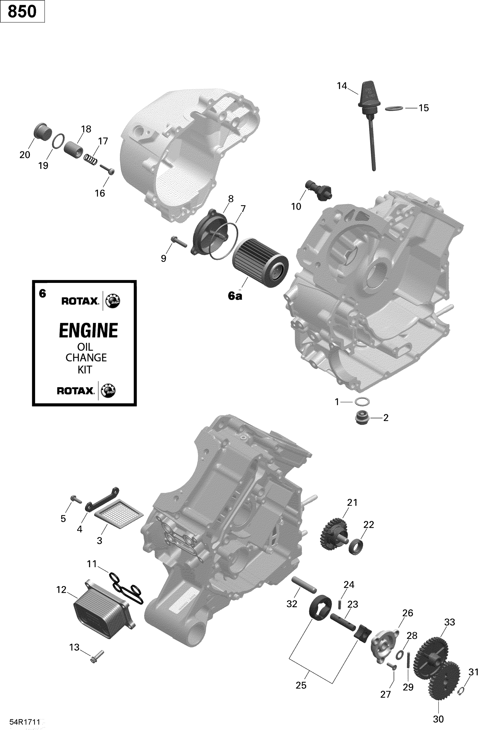 Engine Lubrication - 850 EFI