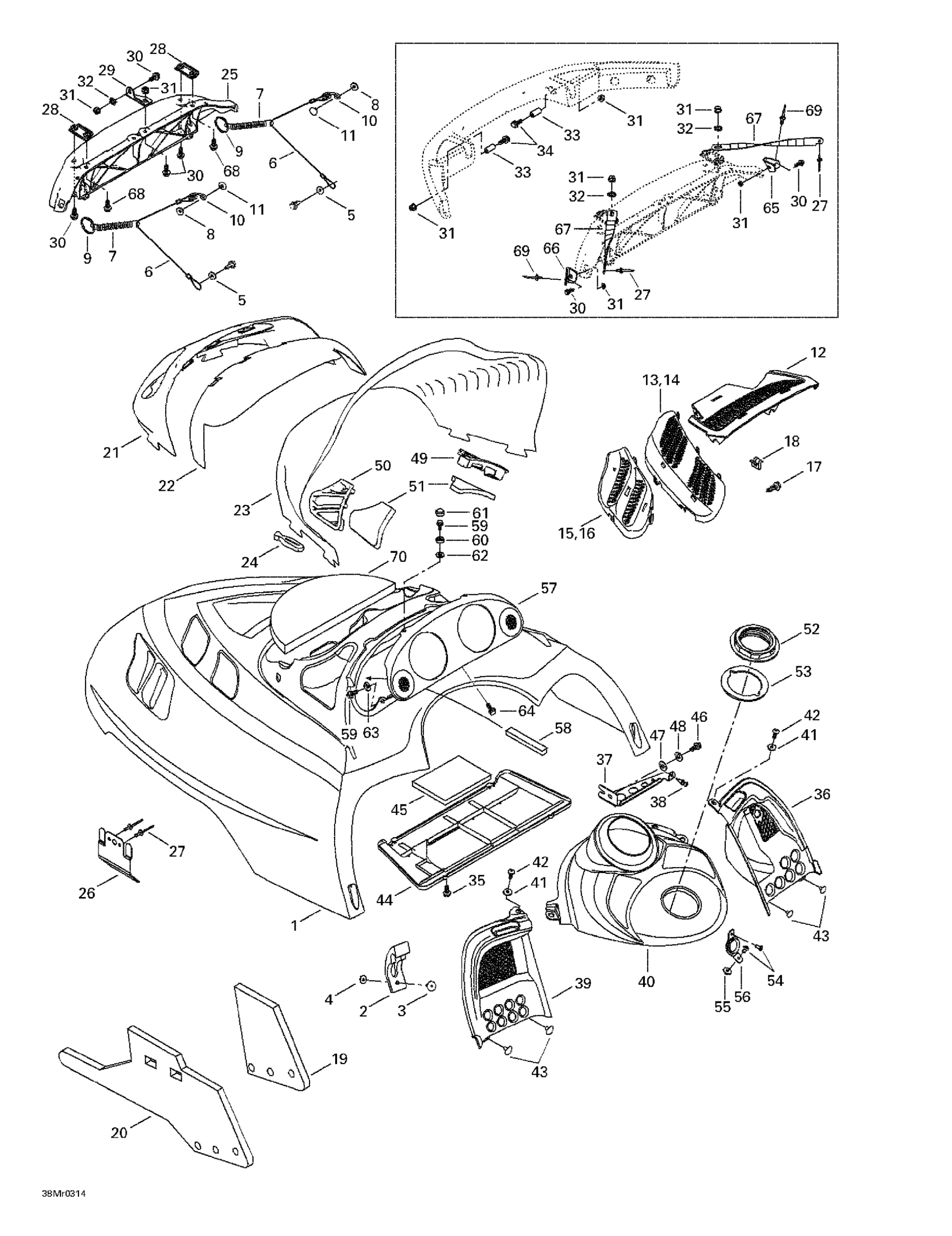 Схема узла: Cab, Console