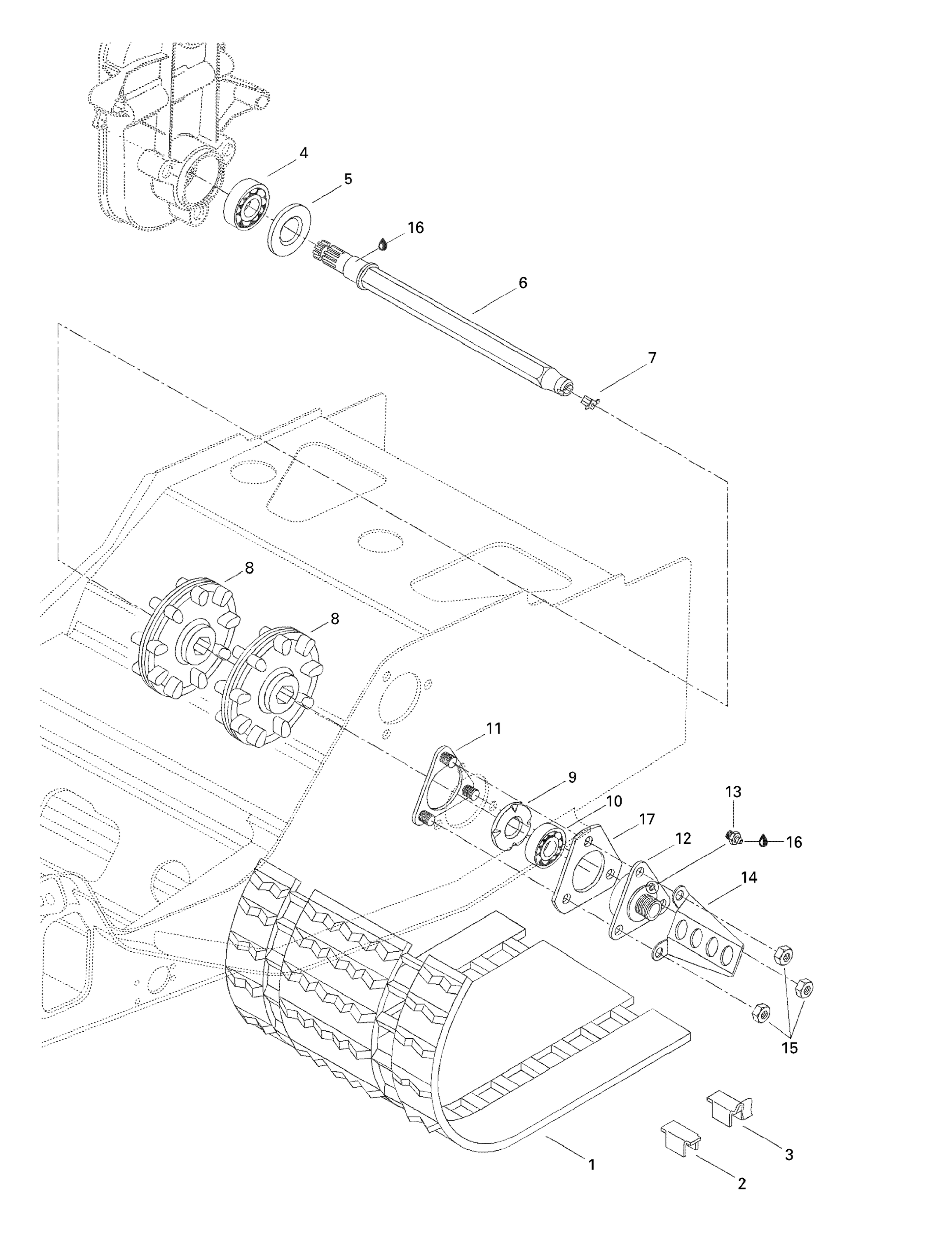 Схема узла: Drive Axle And Track