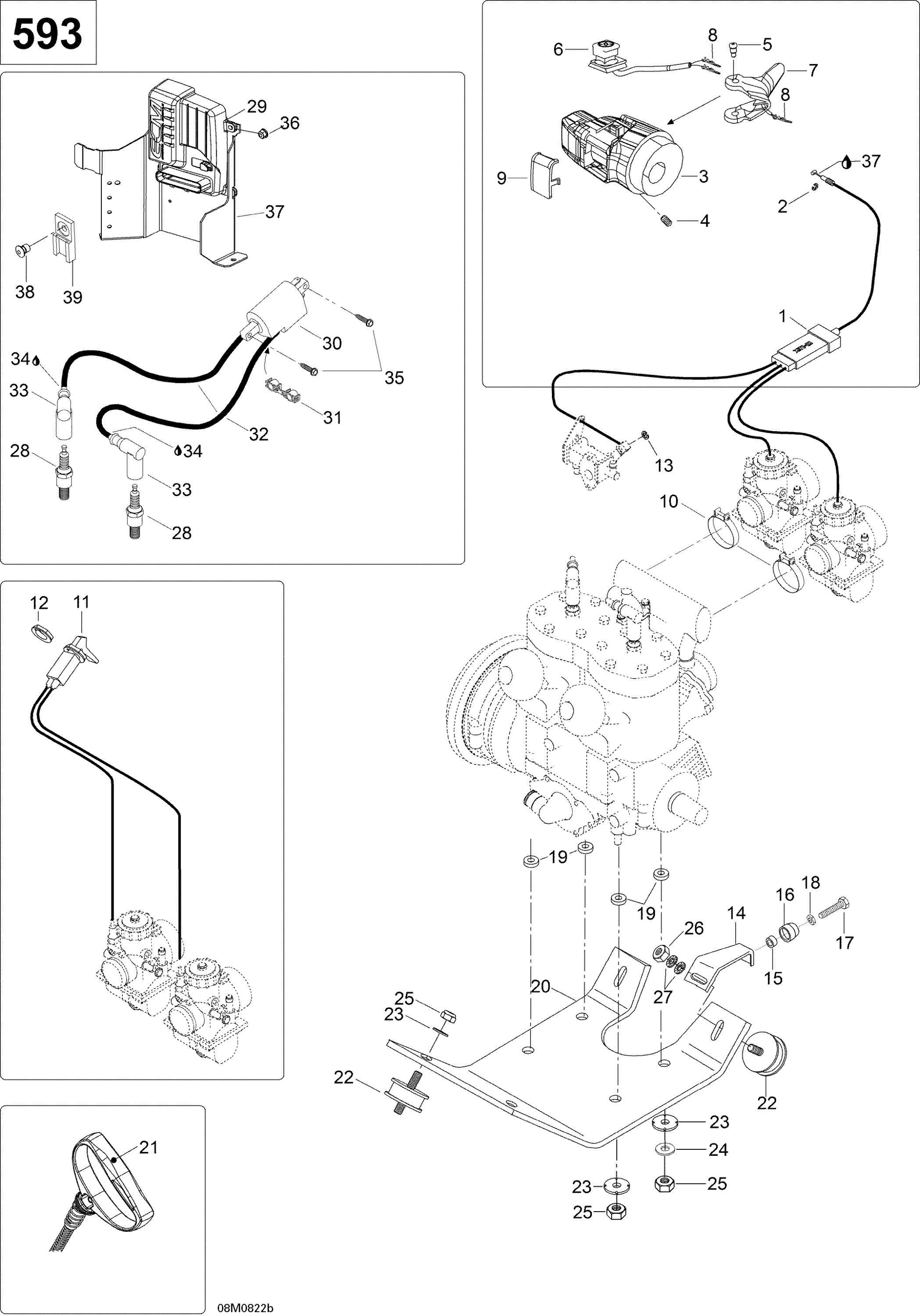 Схема узла: Engine And Engine Support WT 600