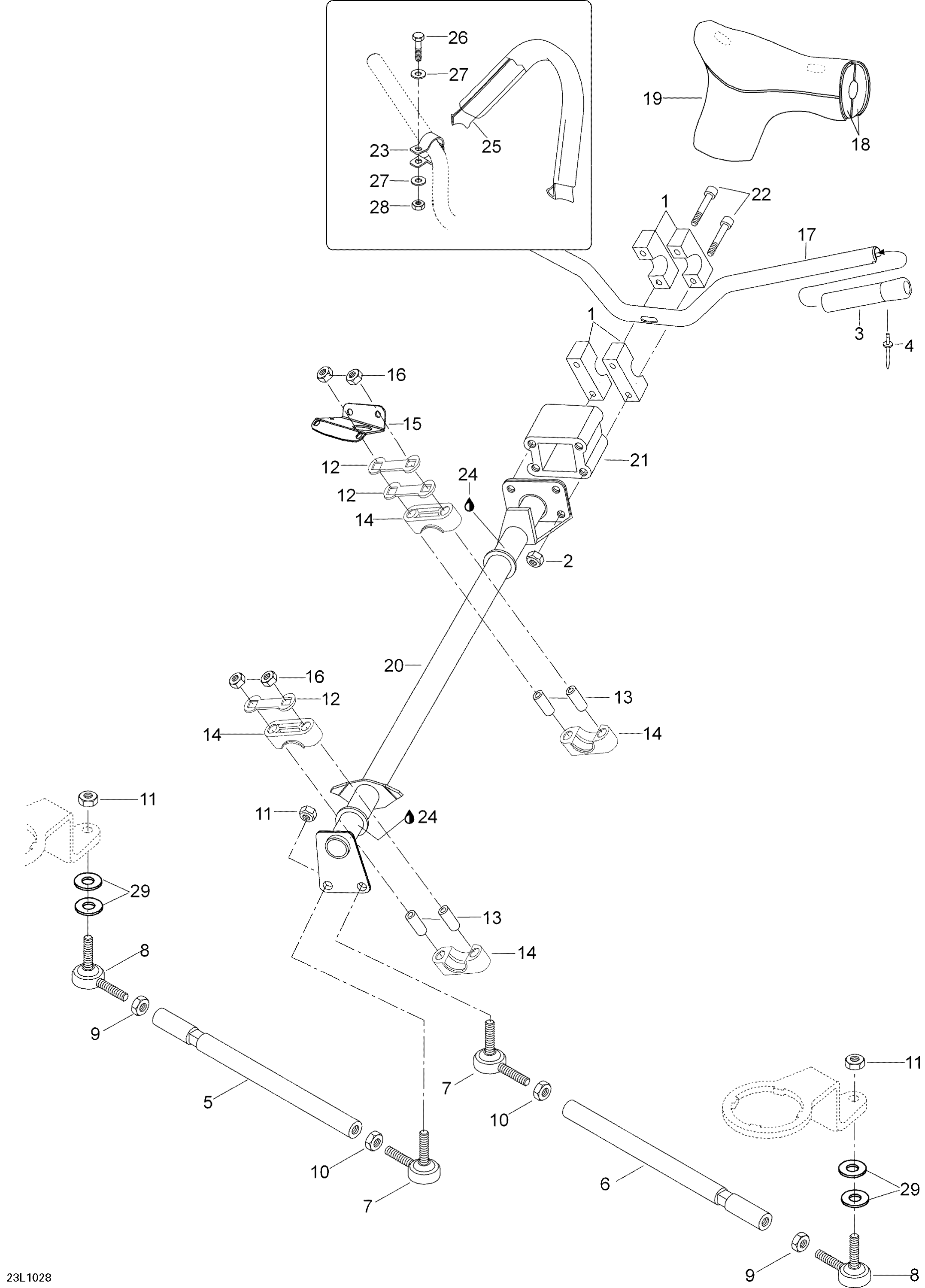 Схема узла: Steering SWT 550F