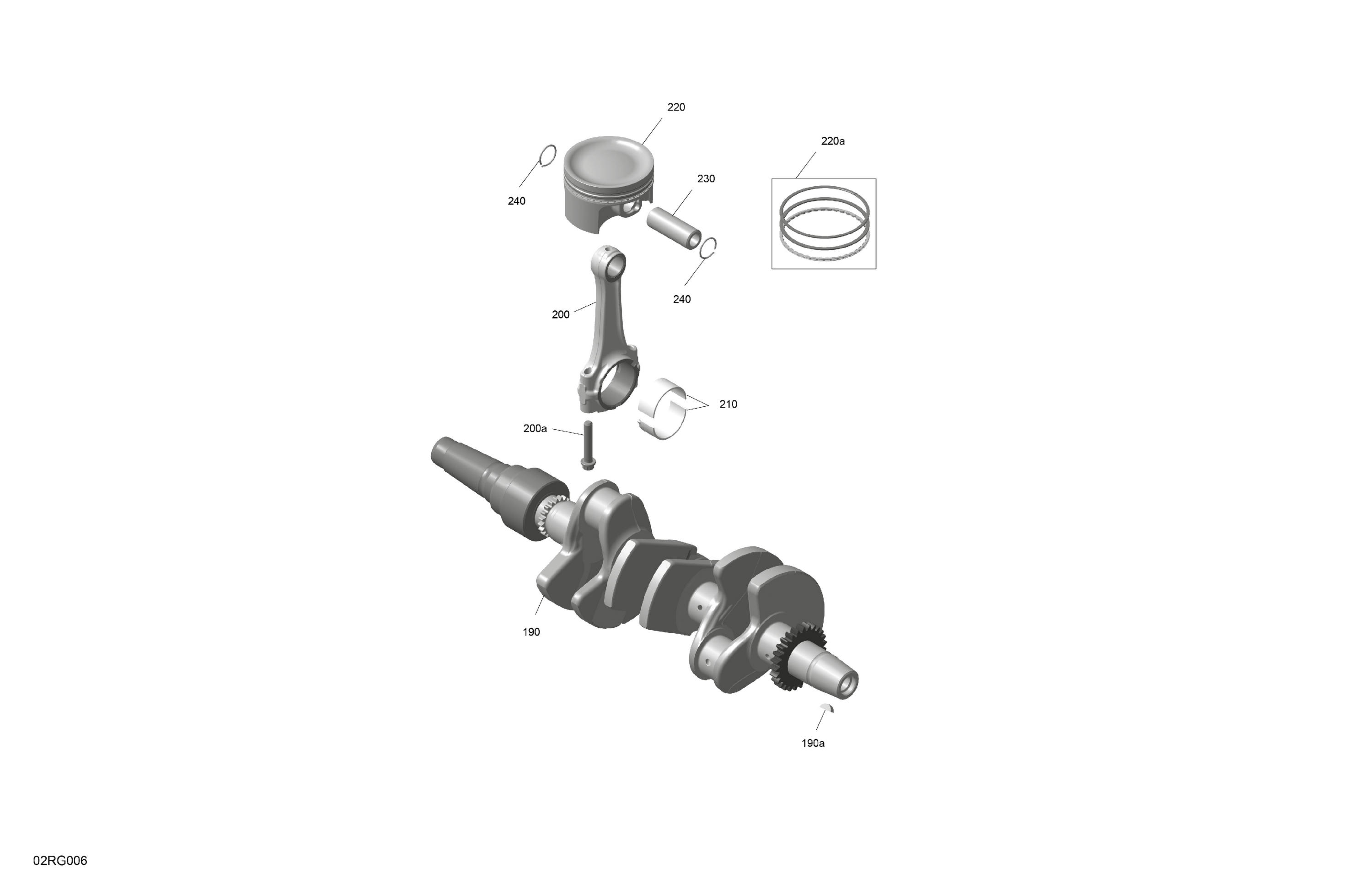 ROTAX - Crankshaft and Pistons